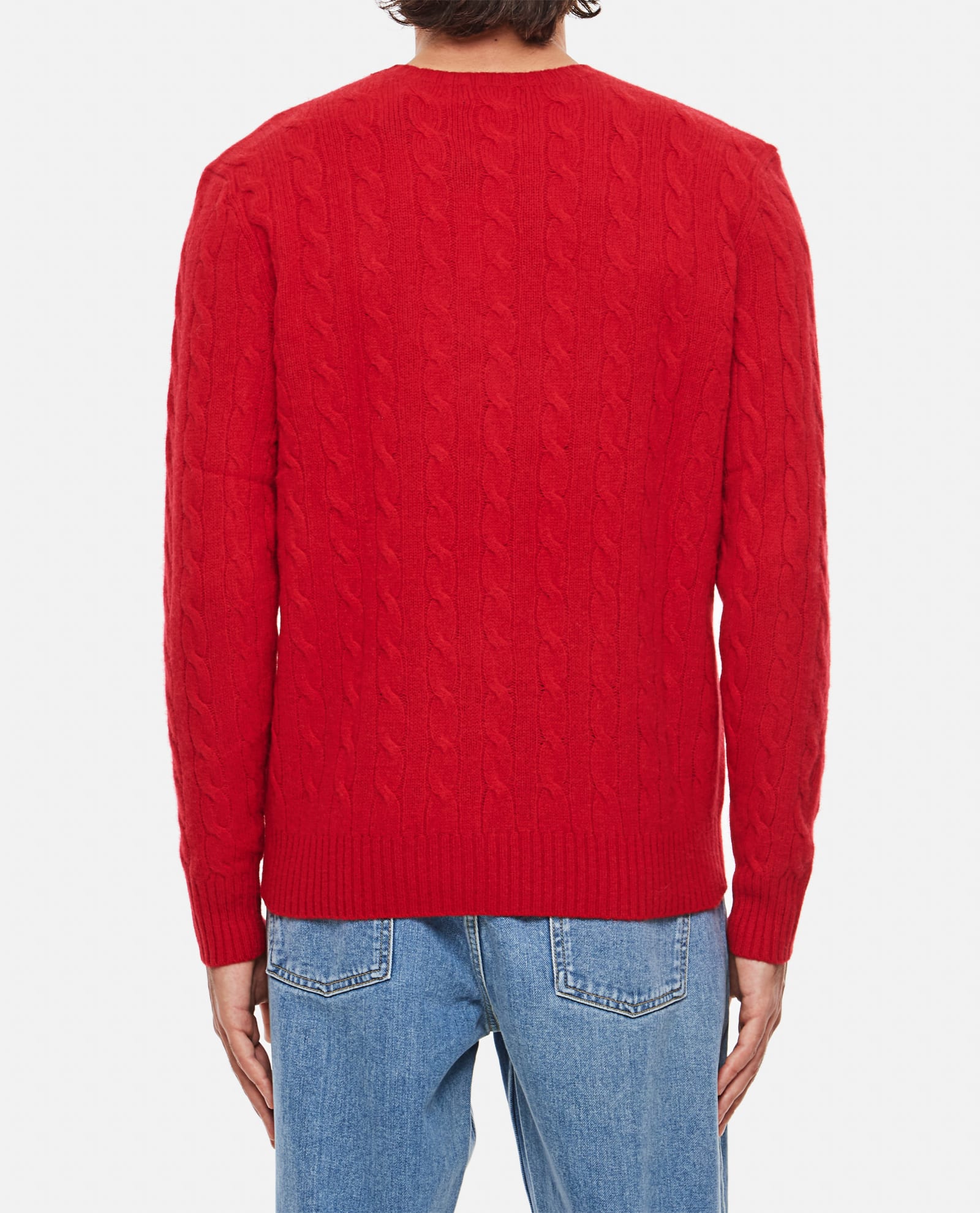 Polo Ralph Lauren Long Sleeve Crew Neck Pullover Clothing In Red