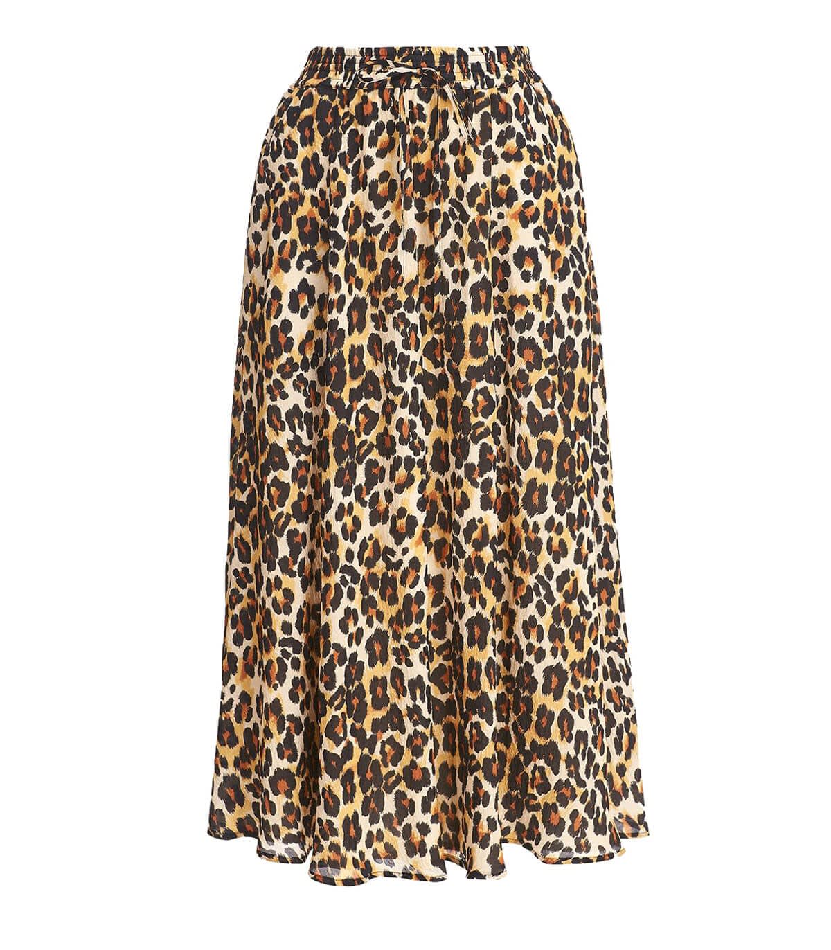 Essentiel Antwerp Corny Leopard-print Skirt