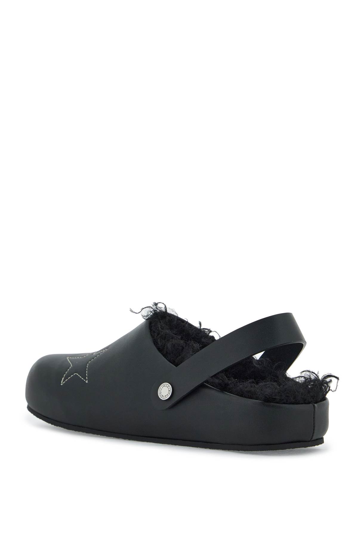 Stella Mccartney Black Alter Mat Elyse Slippers In Black