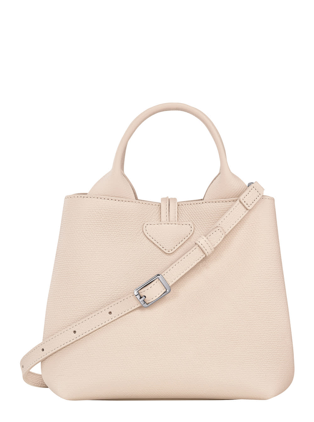 le Roseau Pink Small Handbag With Adjustable And Removable Shoulder Strap In Leather Woman