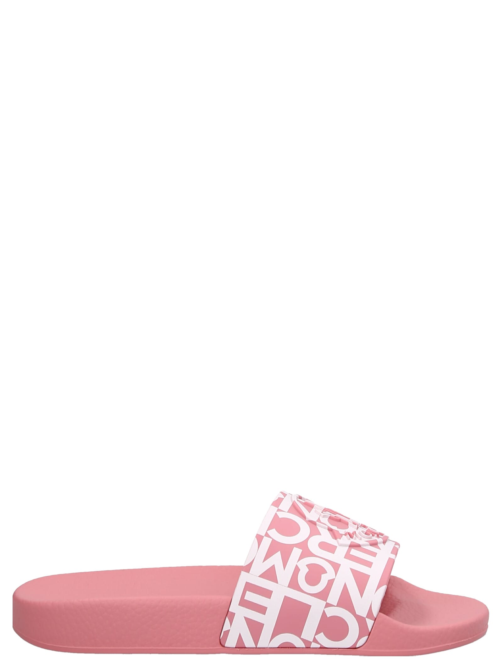 Moncler Jeanne Rubber Slides In Pink