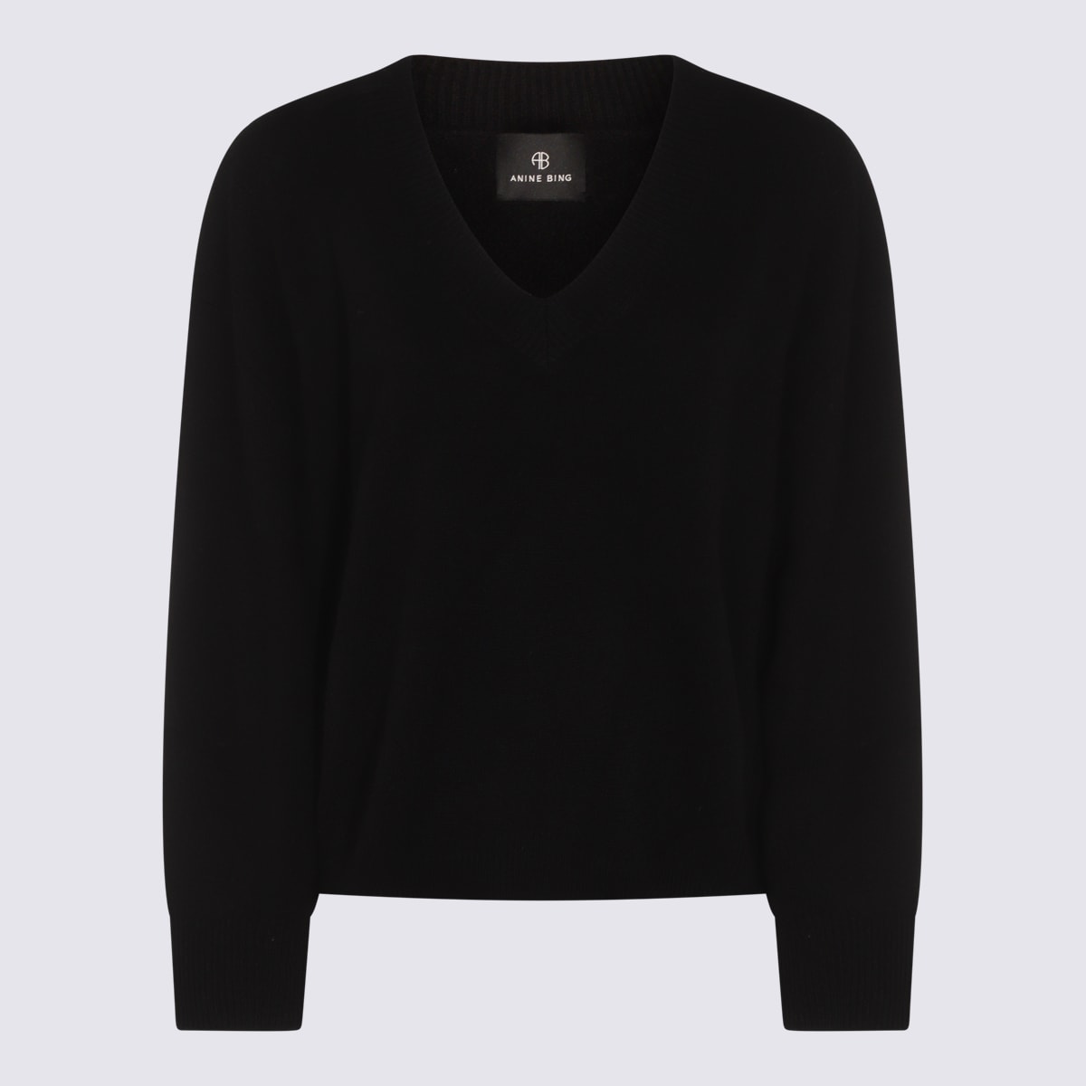 Anine Bing Sweaters Blacks And Greys In Black