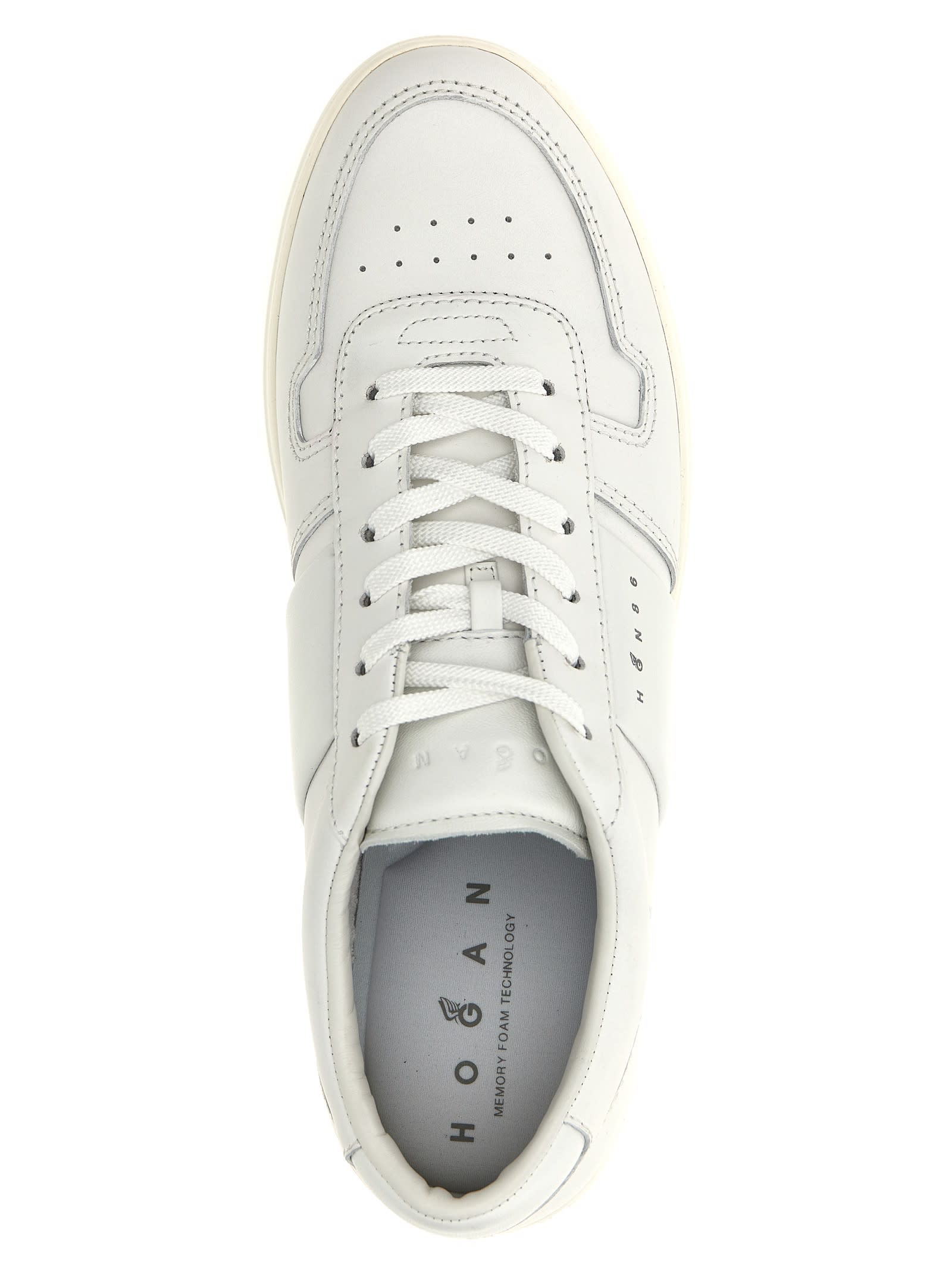 Shop Hogan H668 Sneakers In White