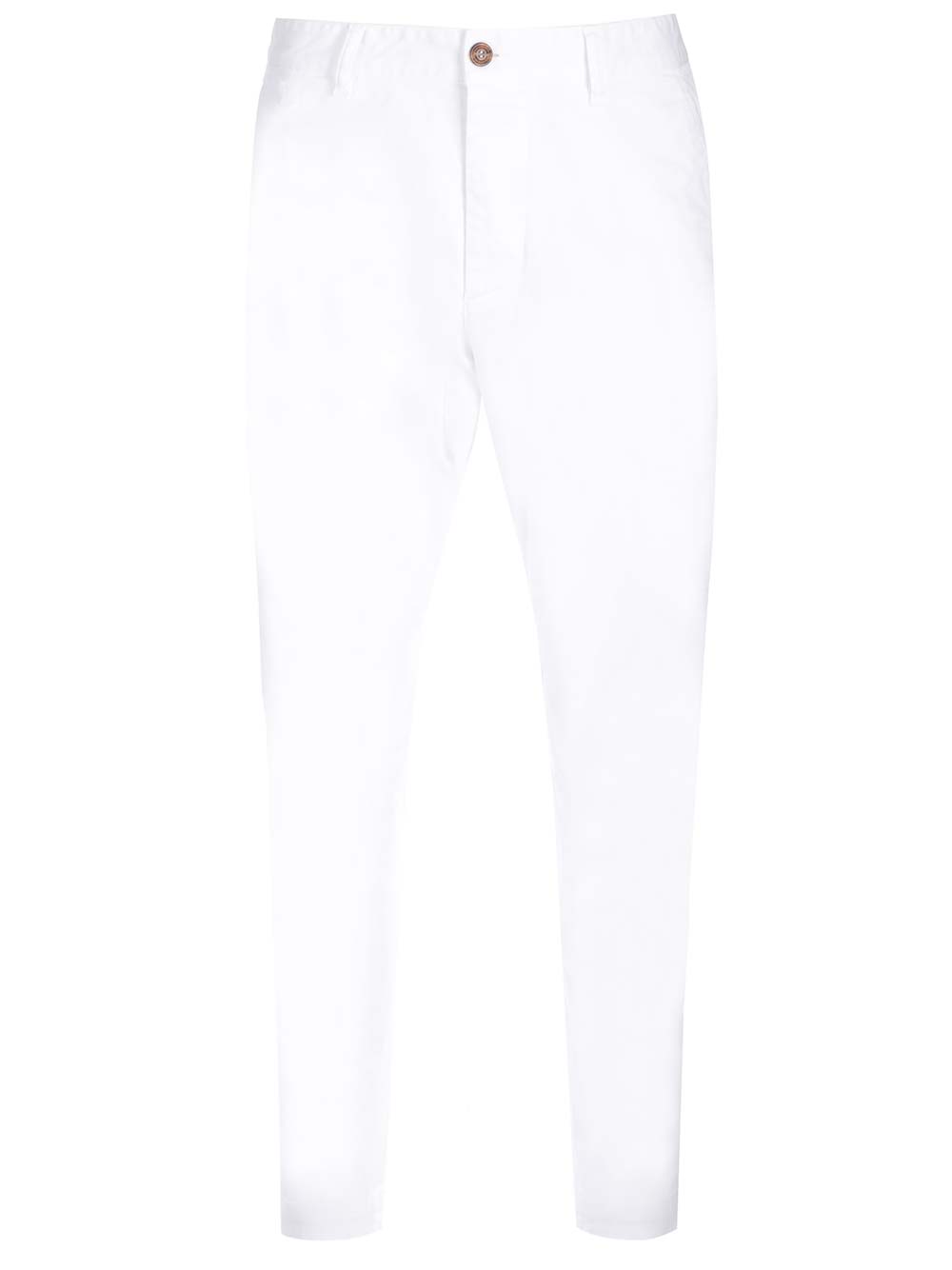 Shop Dsquared2 White Sexy Chino Trousers In Bianco