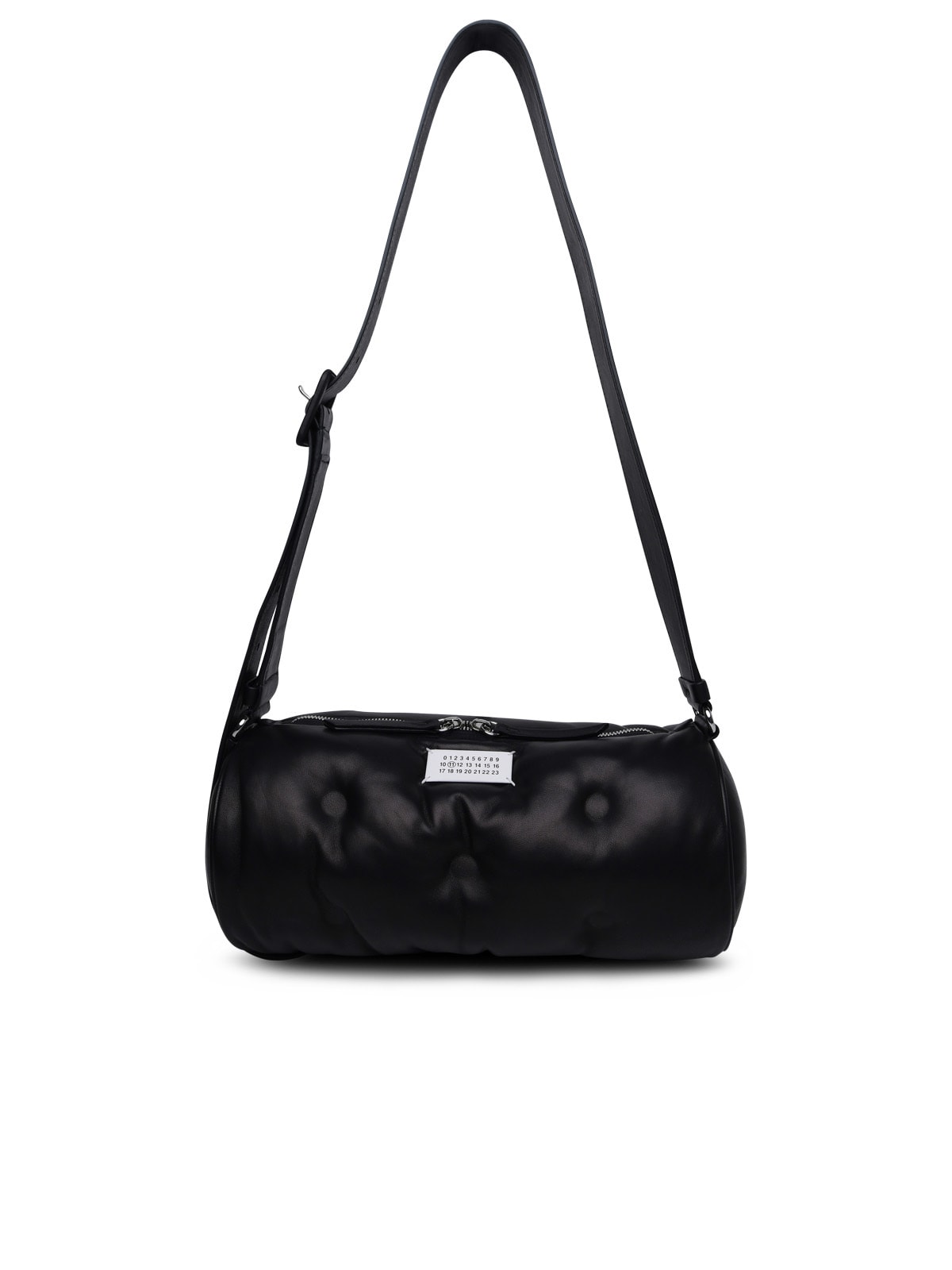 Shop Maison Margiela Black Leather Bag