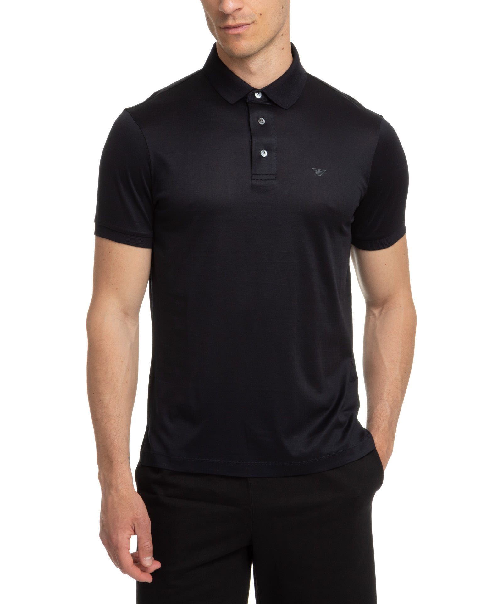 Cotton Polo Shirt Emporio Armani