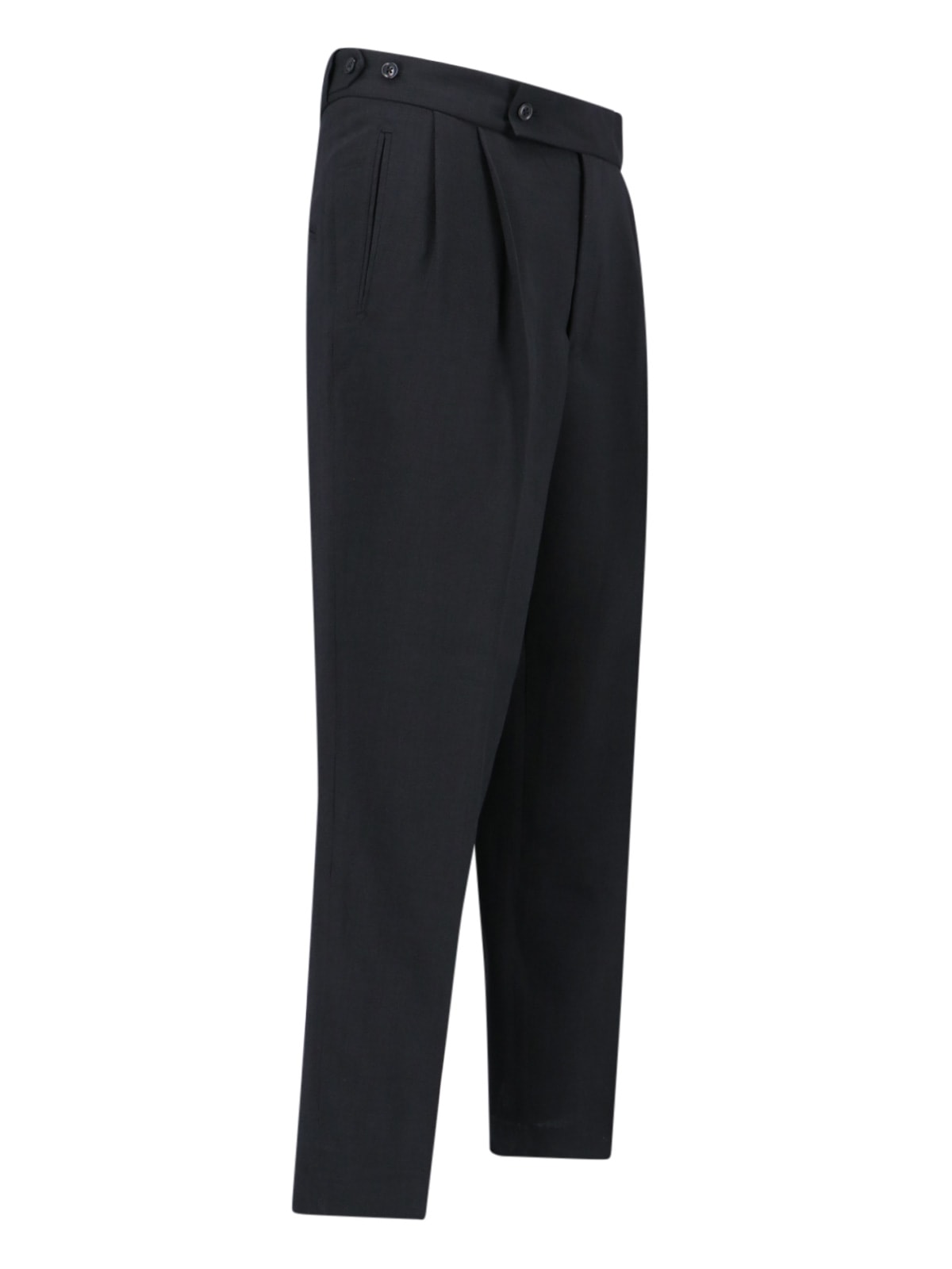 Shop Needles Wide Tailored Trousers In Black
