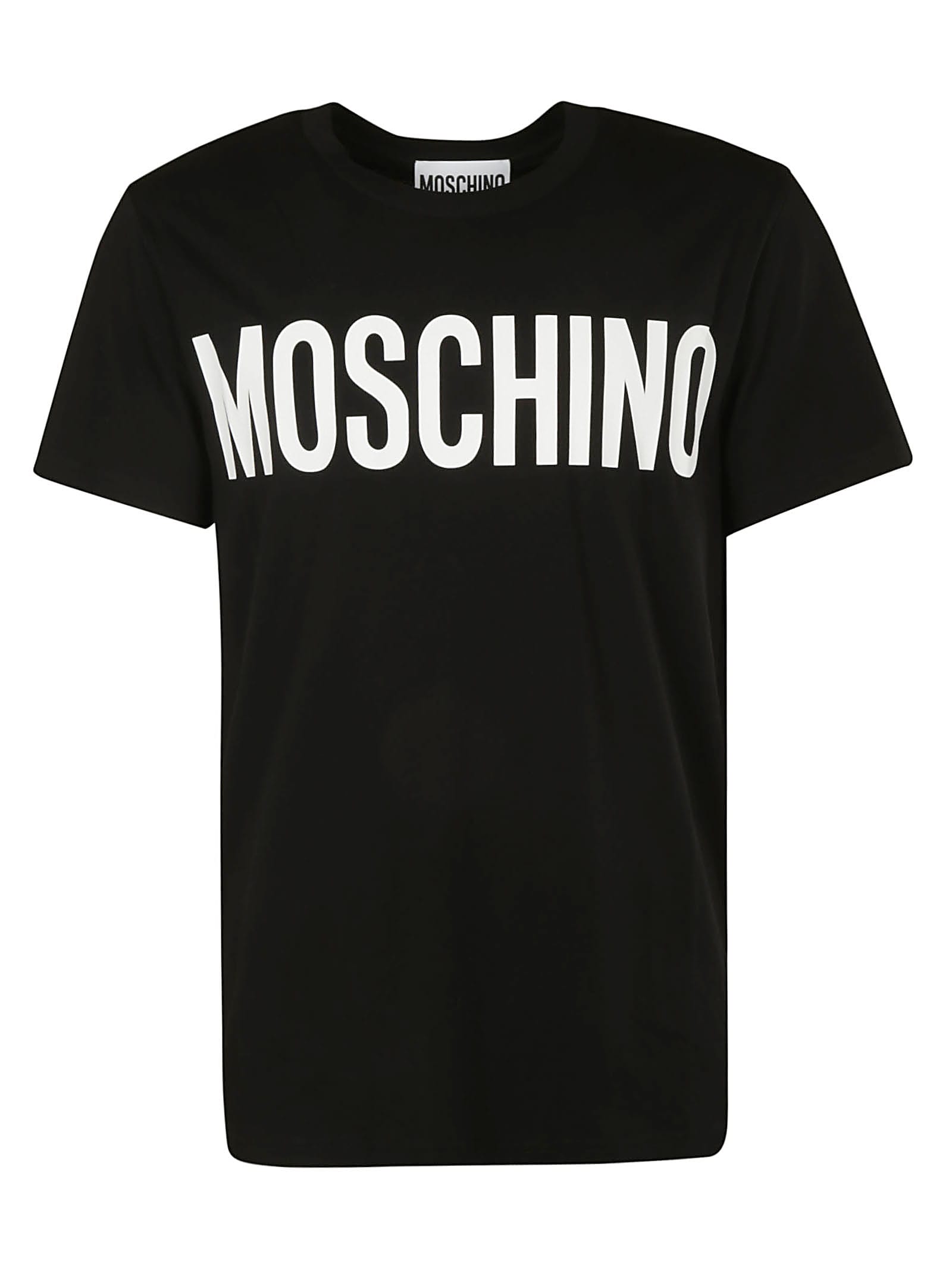 Moschino Couture Short-sleeved T-shirt With Logo In A1555 Black | ModeSens