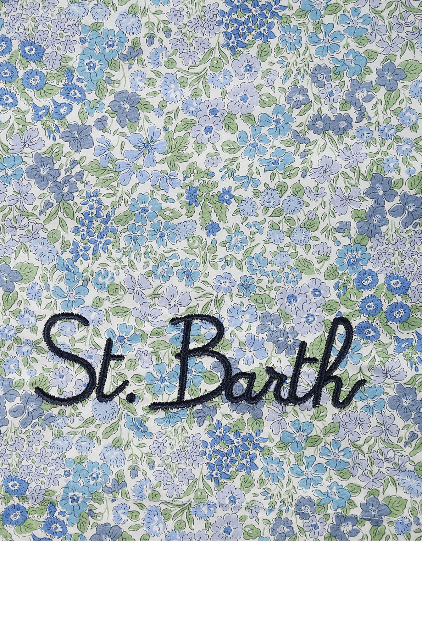 Shop Mc2 Saint Barth Beach Towel In Blue