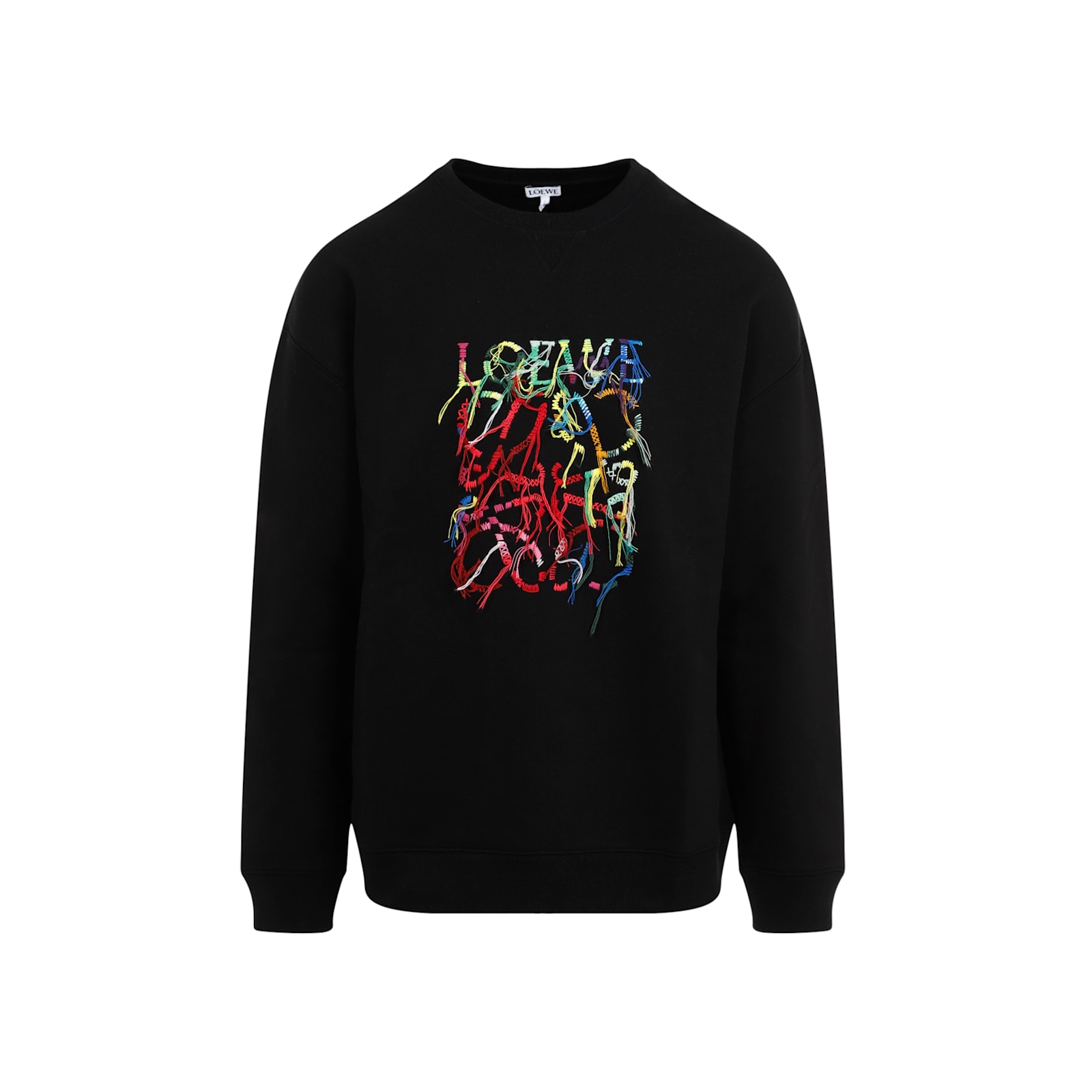 Shop Loewe Sweatshirt In Black Multicolor