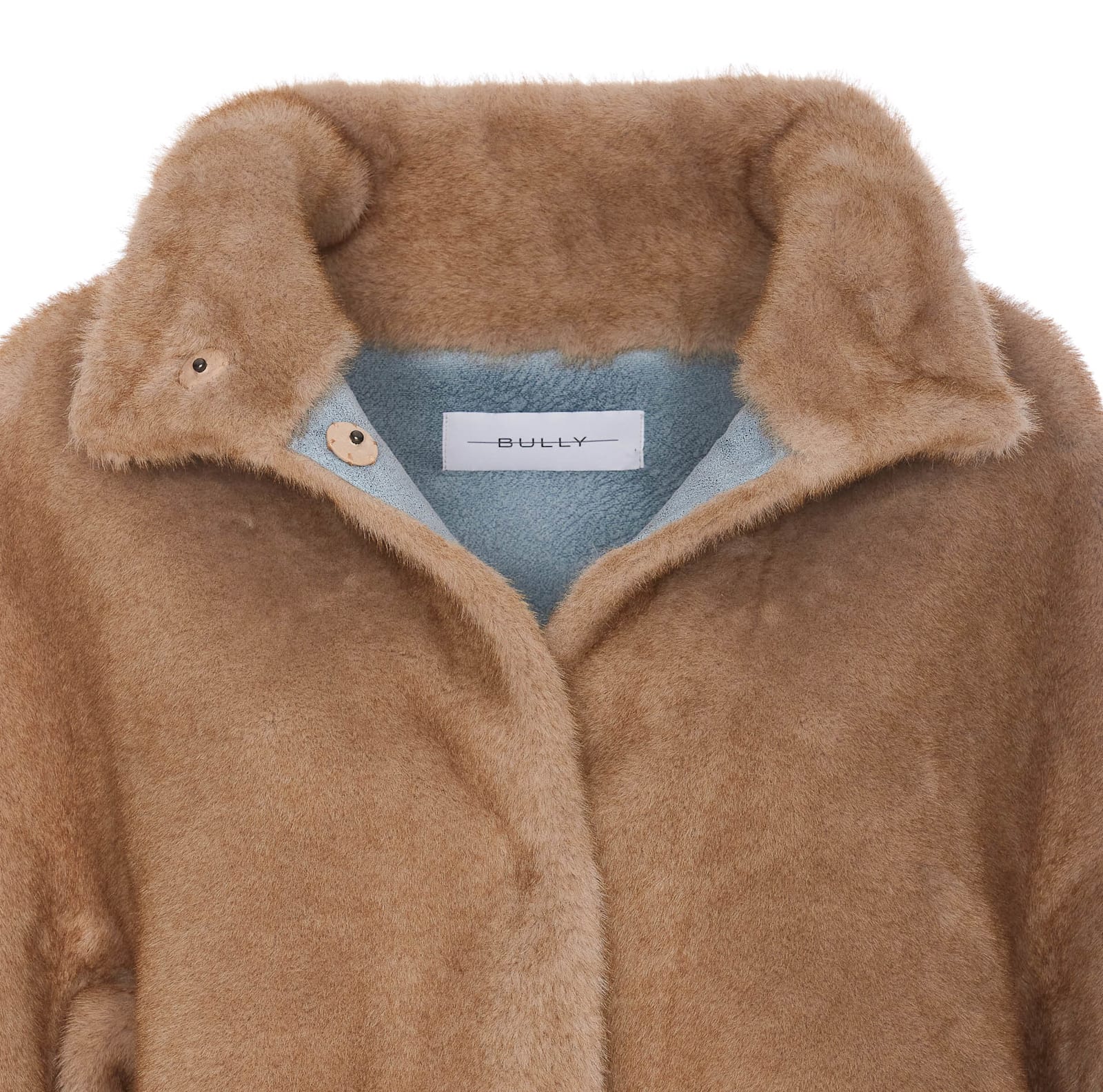 Shop Bully Fake Fur Jacket In Beige