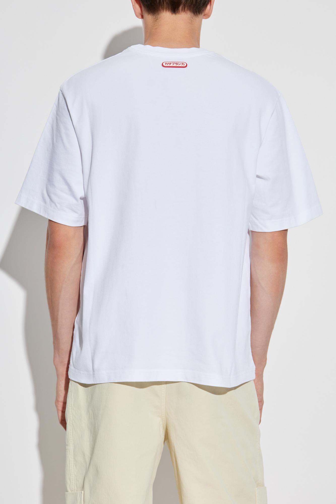 Casablanca Montagne Sportif Oversized T-shirt In White