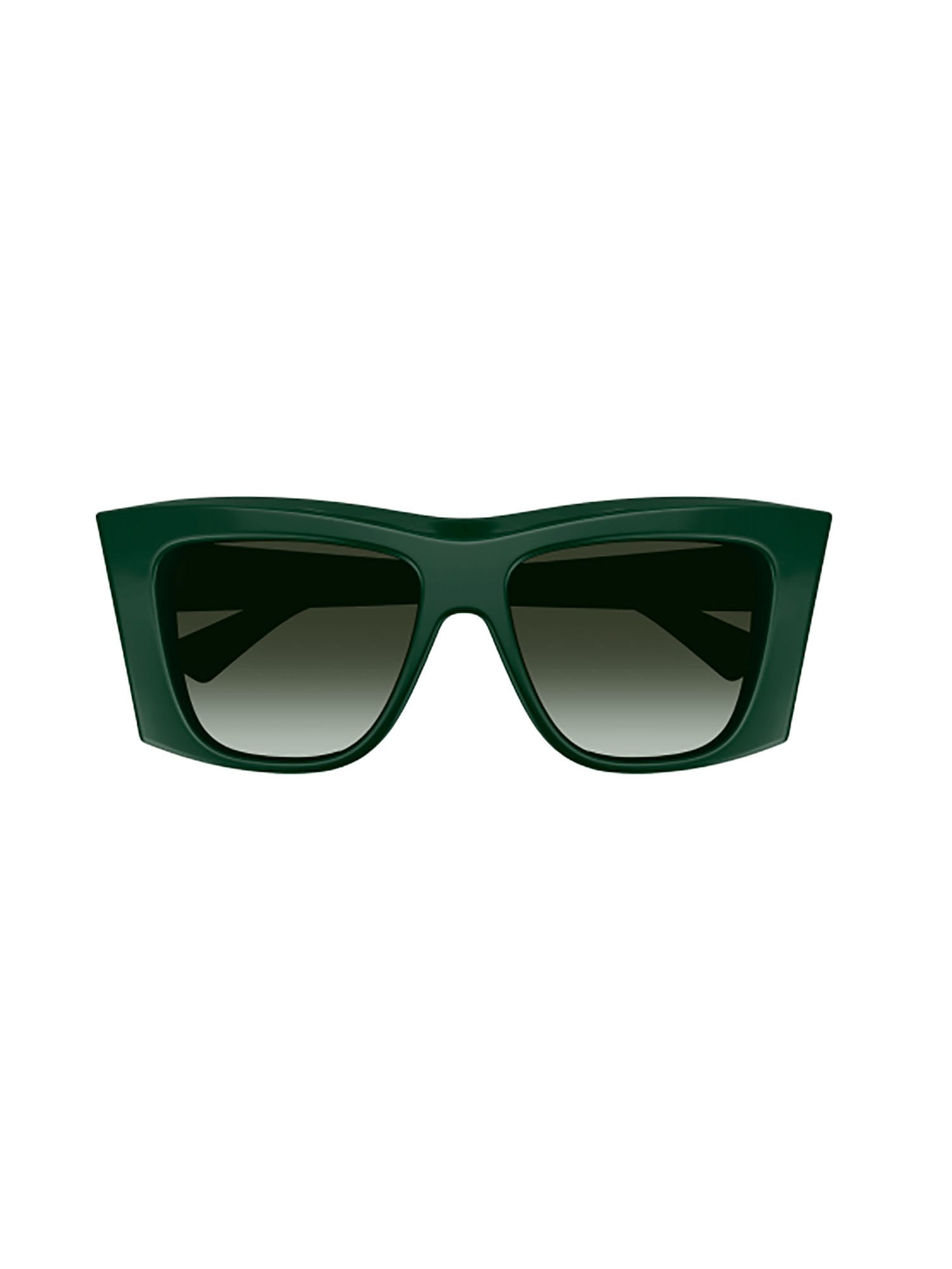 Shop Bottega Veneta Bv1270s Sunglasses In Green Green Green