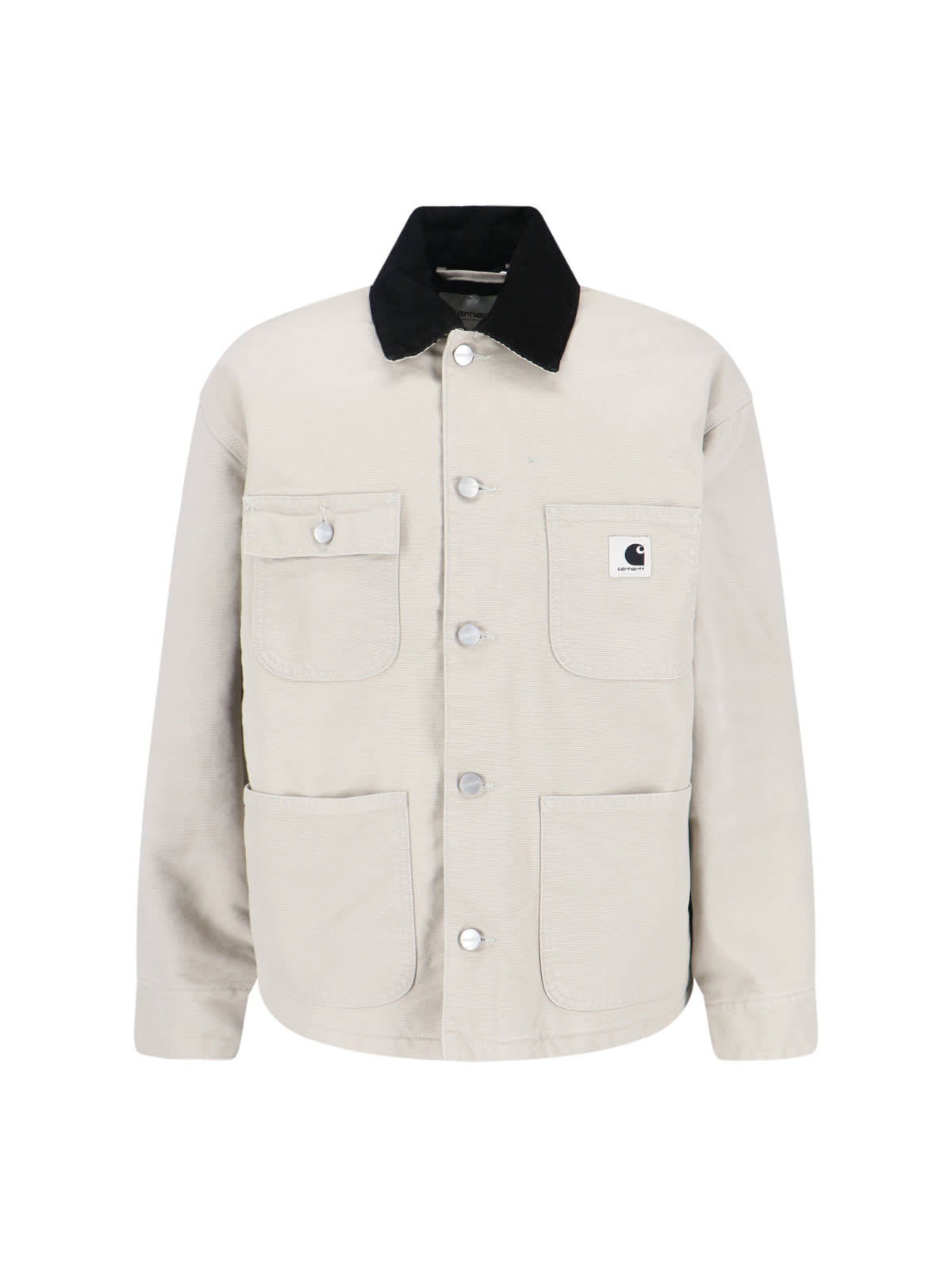 Carhartt Relaxed Fit Jacket Contrast Collar In Gray