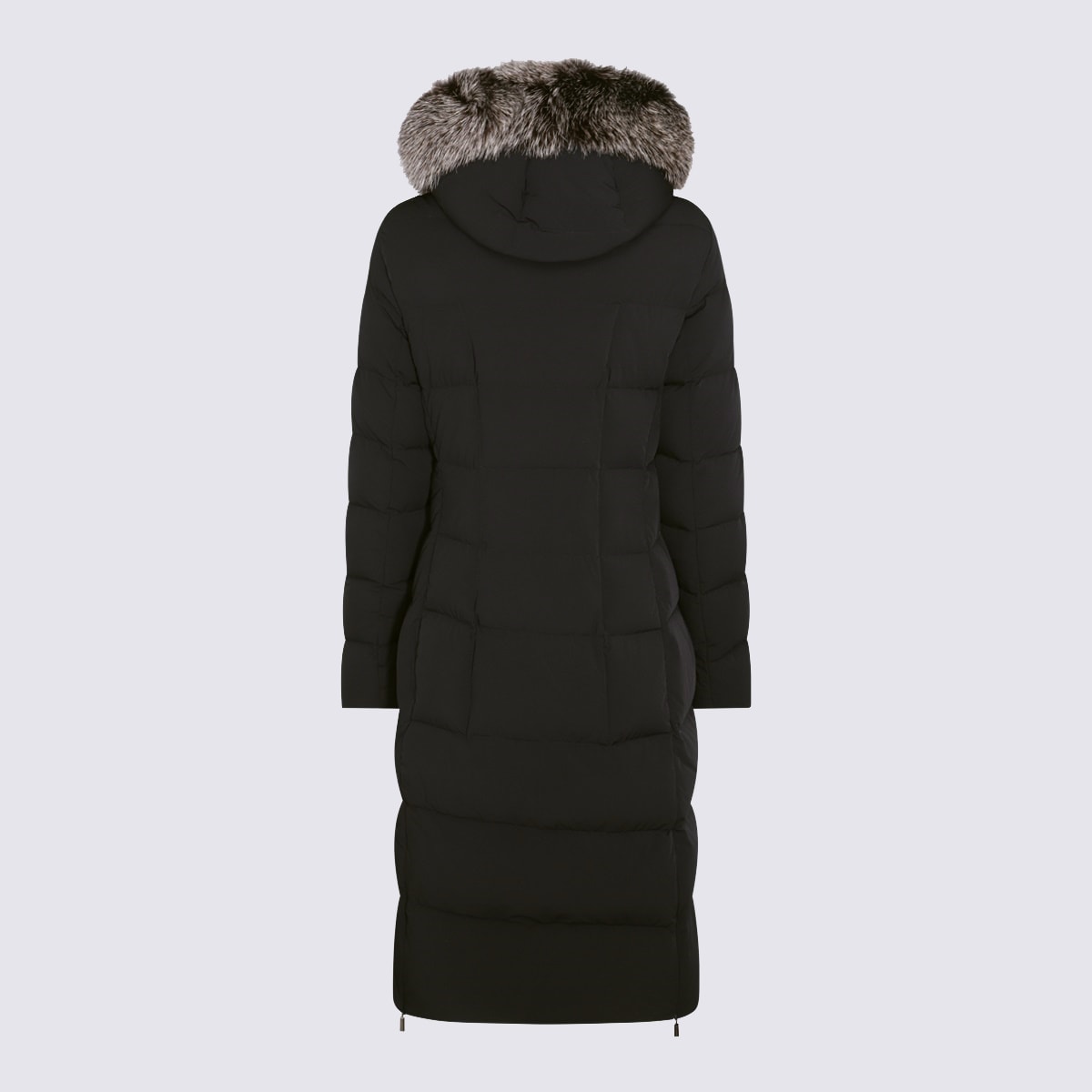 Moorer Dark Blue Puffer Zagara-kn Down Jacket In Black