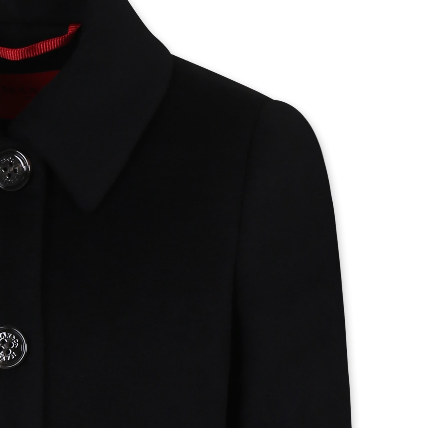 Max&co. Black Coat For Girl In Black