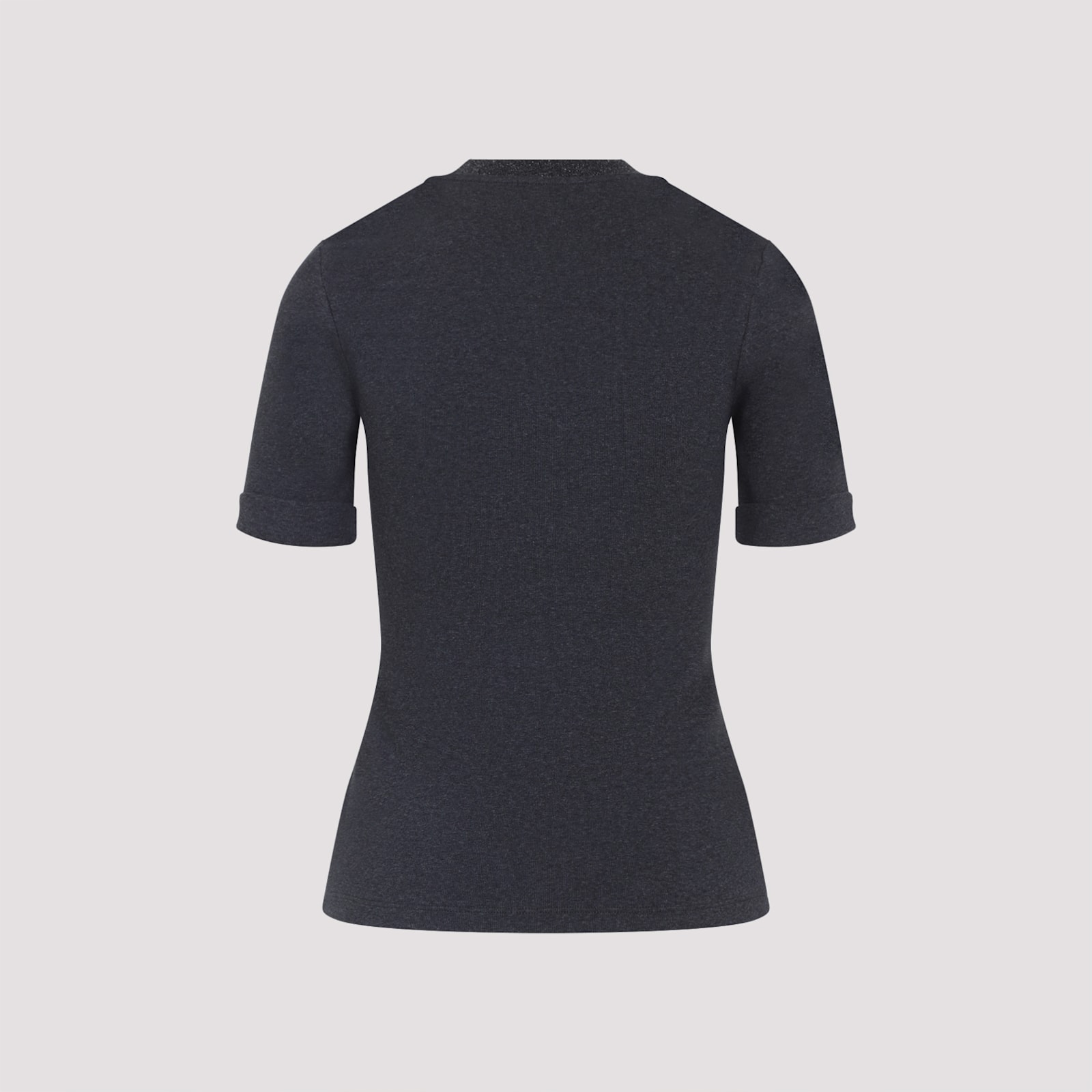 Peserico Grey Cotton T-shirt In Gray