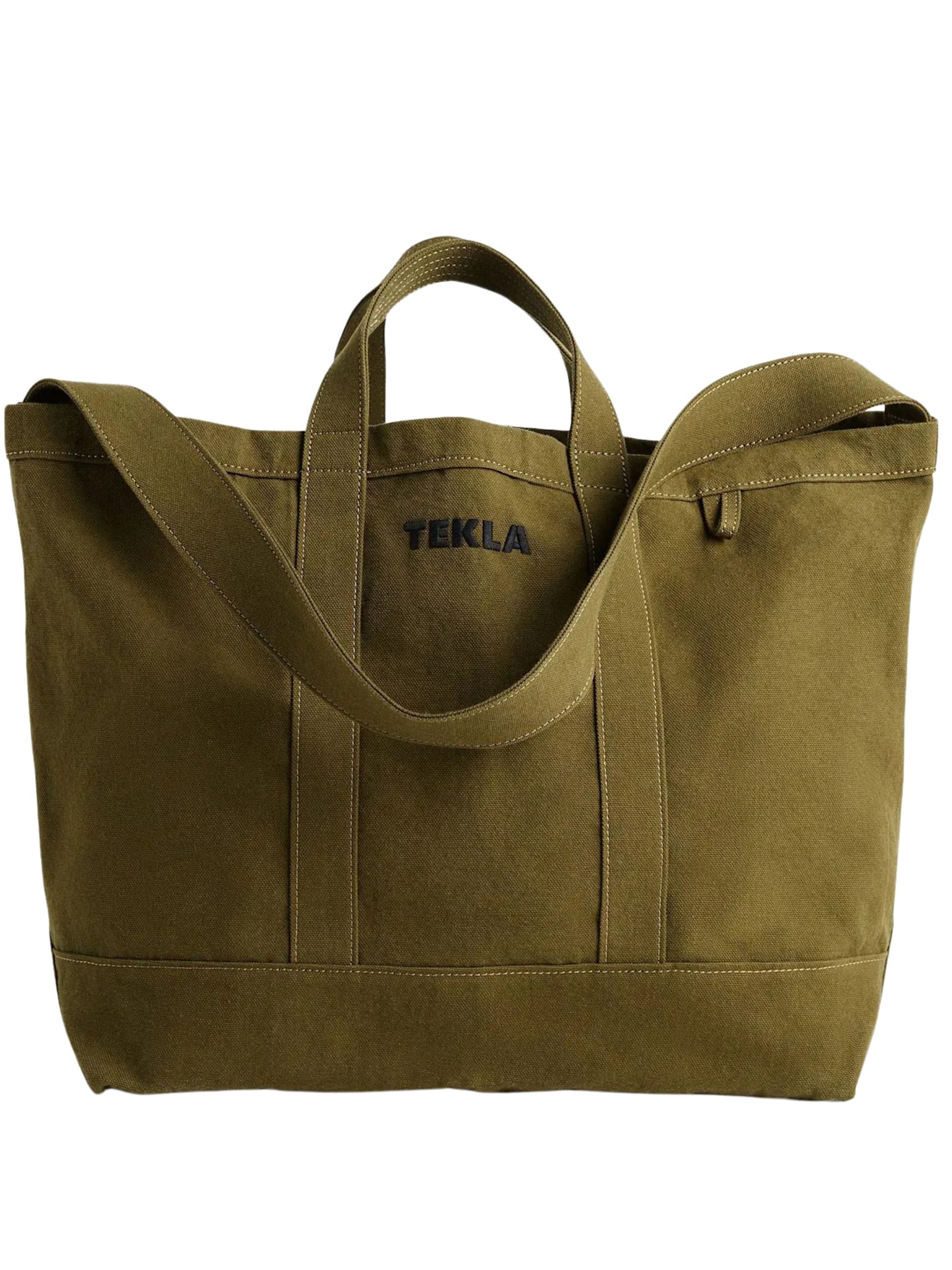 Tekla Shoulder Bag With Strap And Handles In Green
