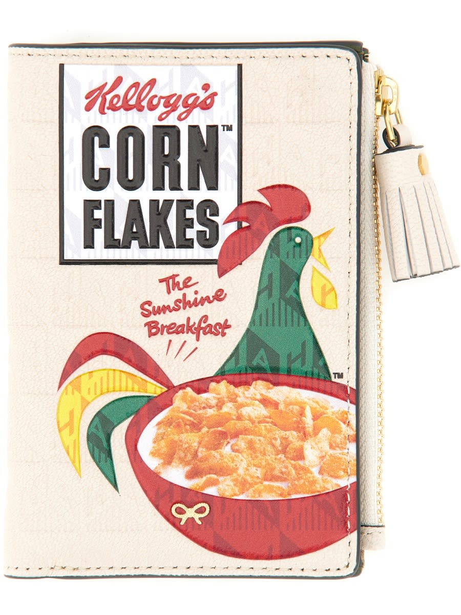 Anya Hindmarch Cornflakes Wallet In White