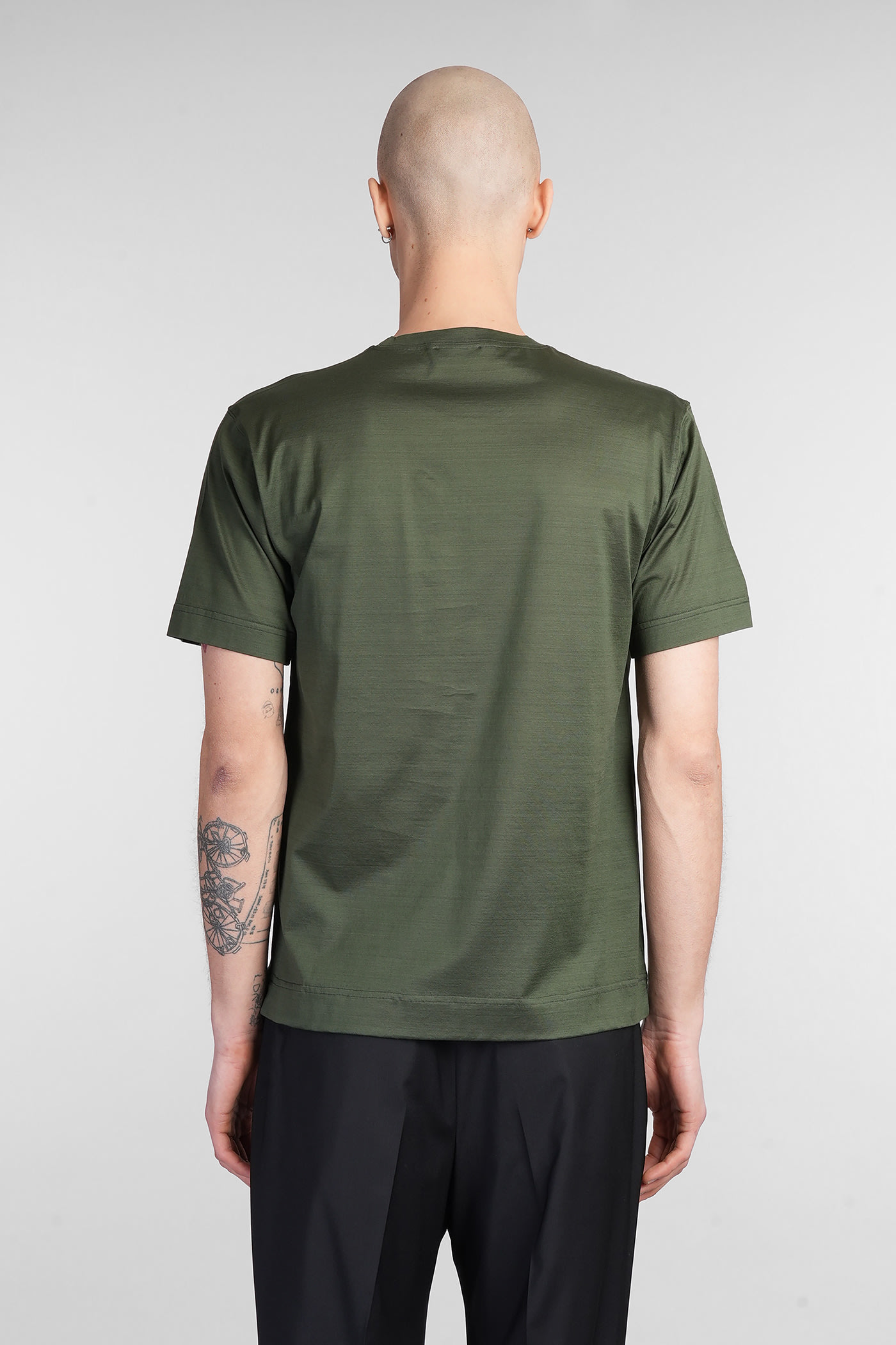 Tagliatore T-shirt In Green Cotton In Green