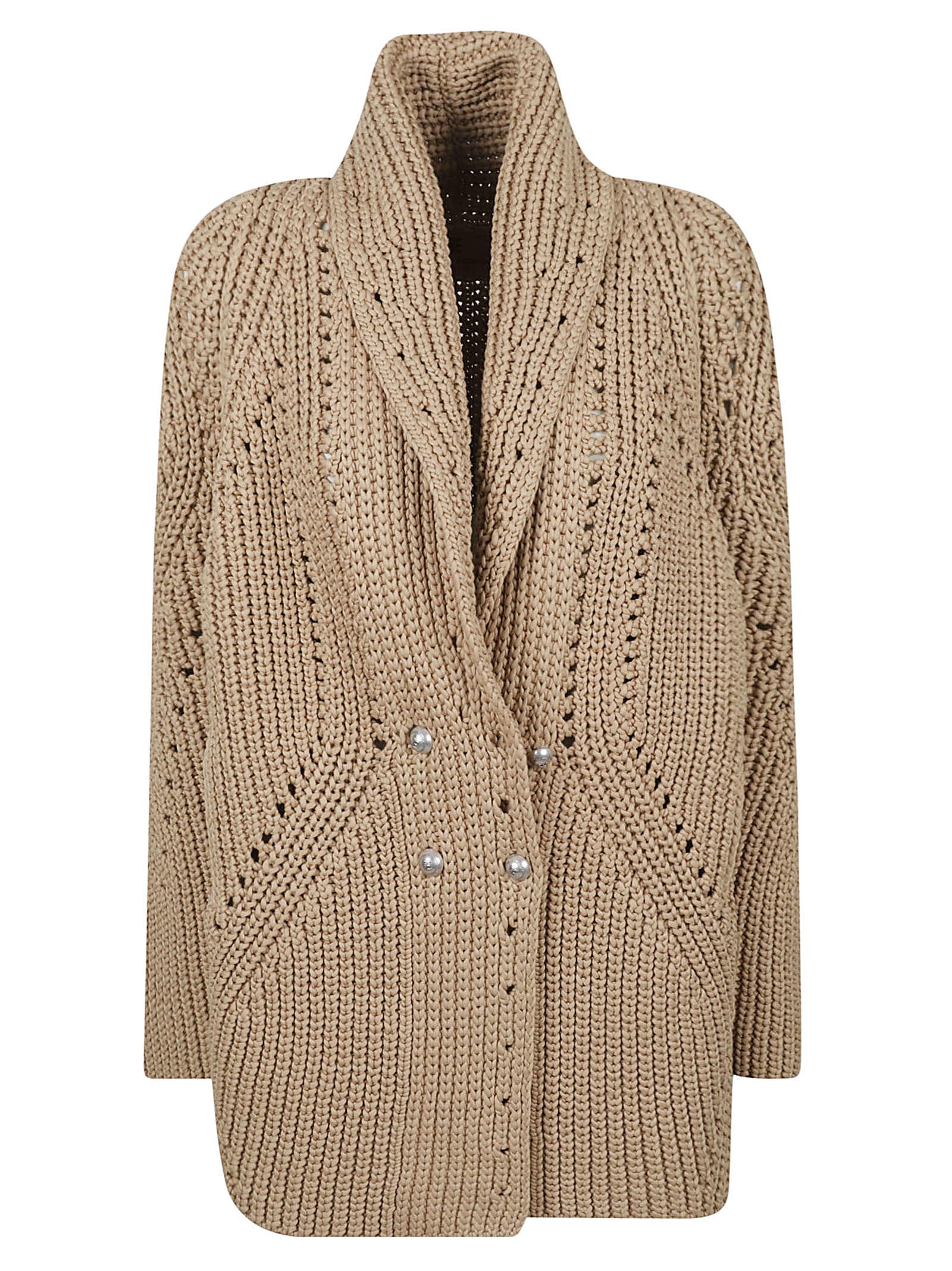 Double-breasted Woven Short Coat