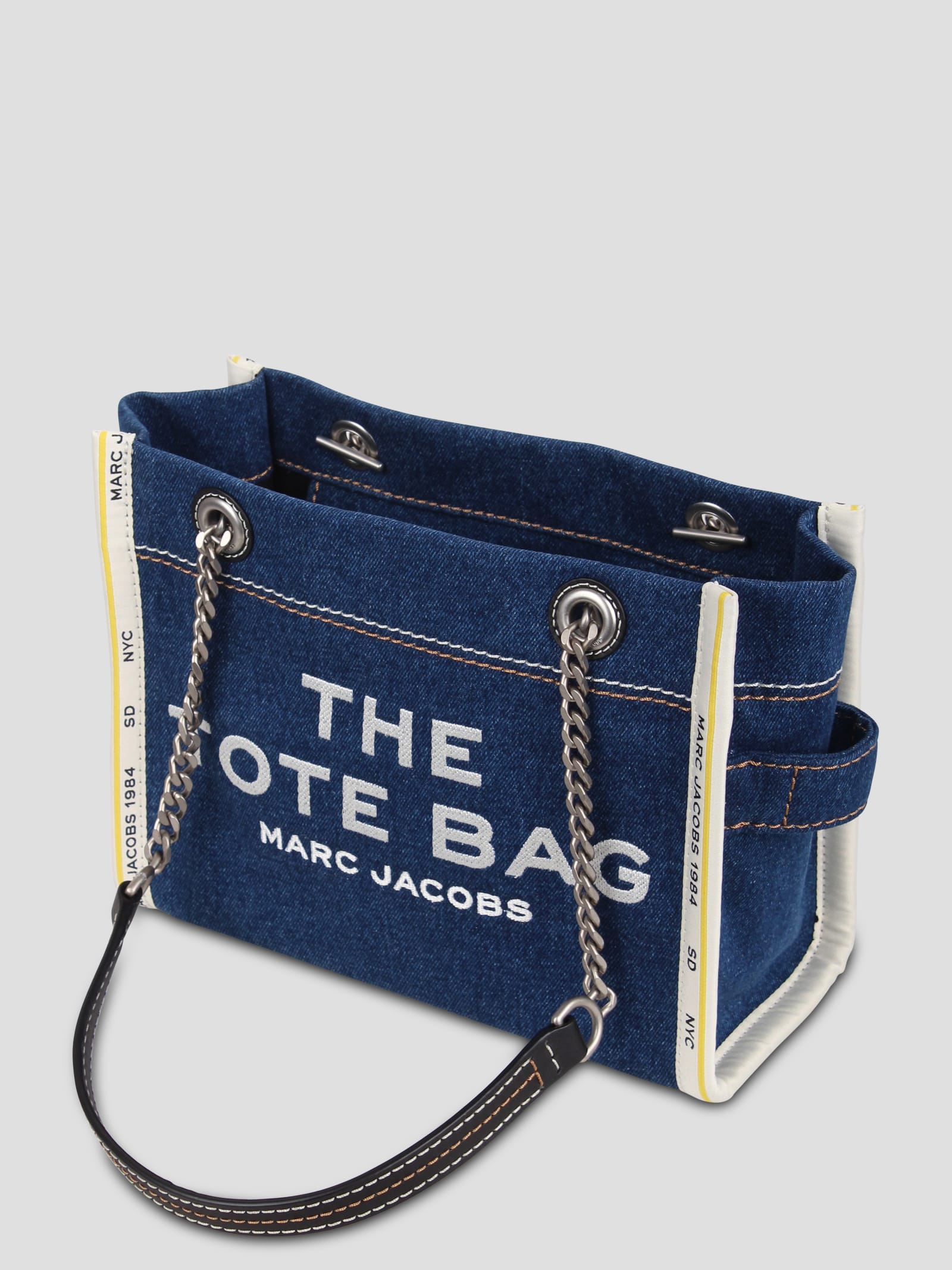 Shop Marc Jacobs The Denim Chain Shoulder Bag