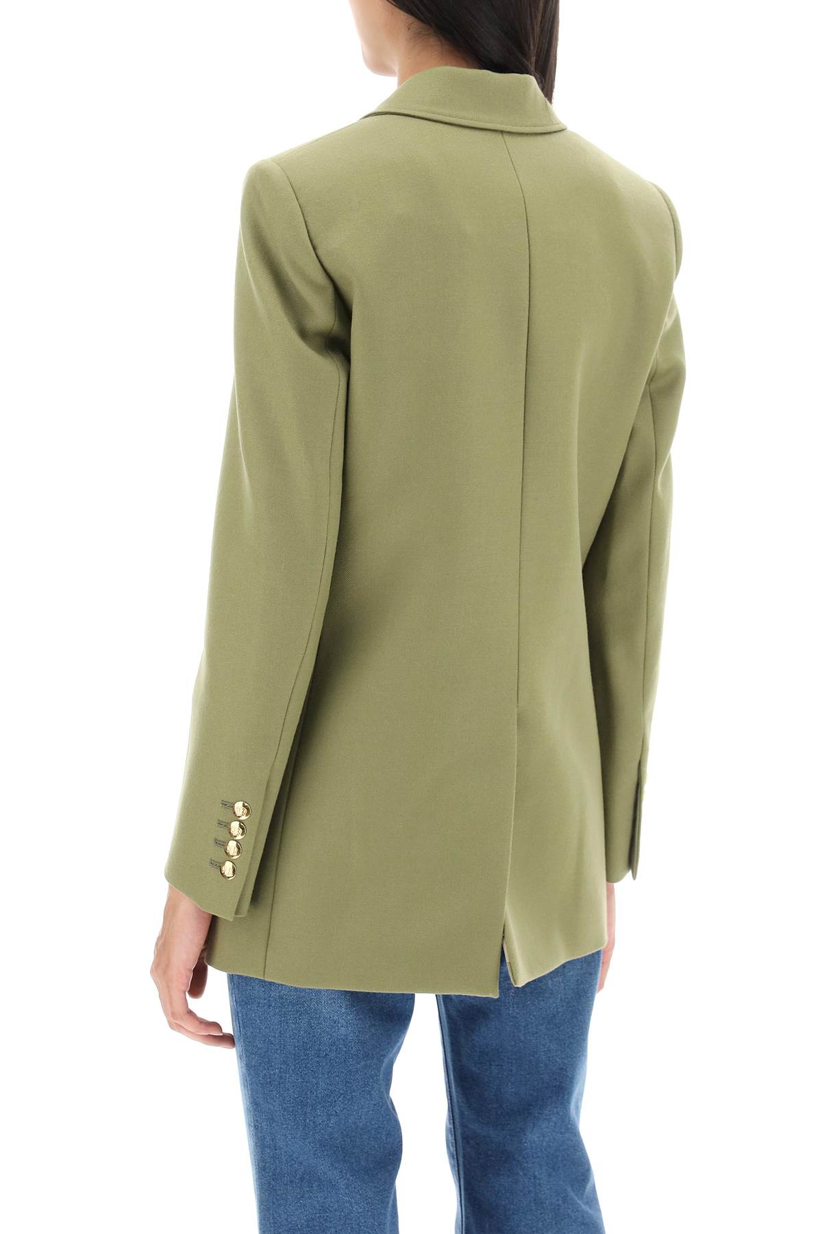 Shop Blazé Milano Everyday Exit Double-breasted Blazer In Bamboo