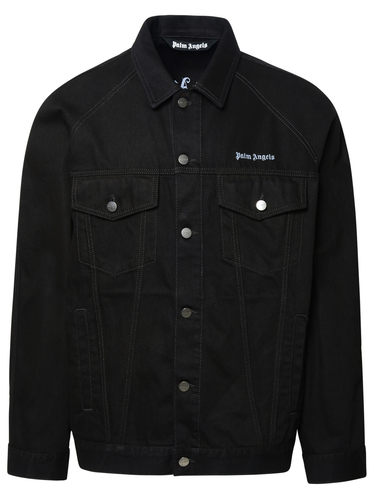 Shop Palm Angels Black Cotton Jacket