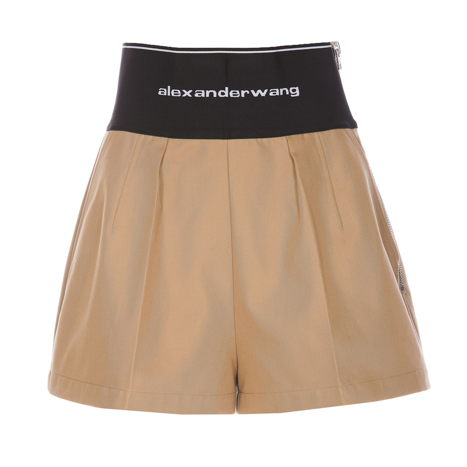 Shop Alexander Wang Safari Shorts In Beige