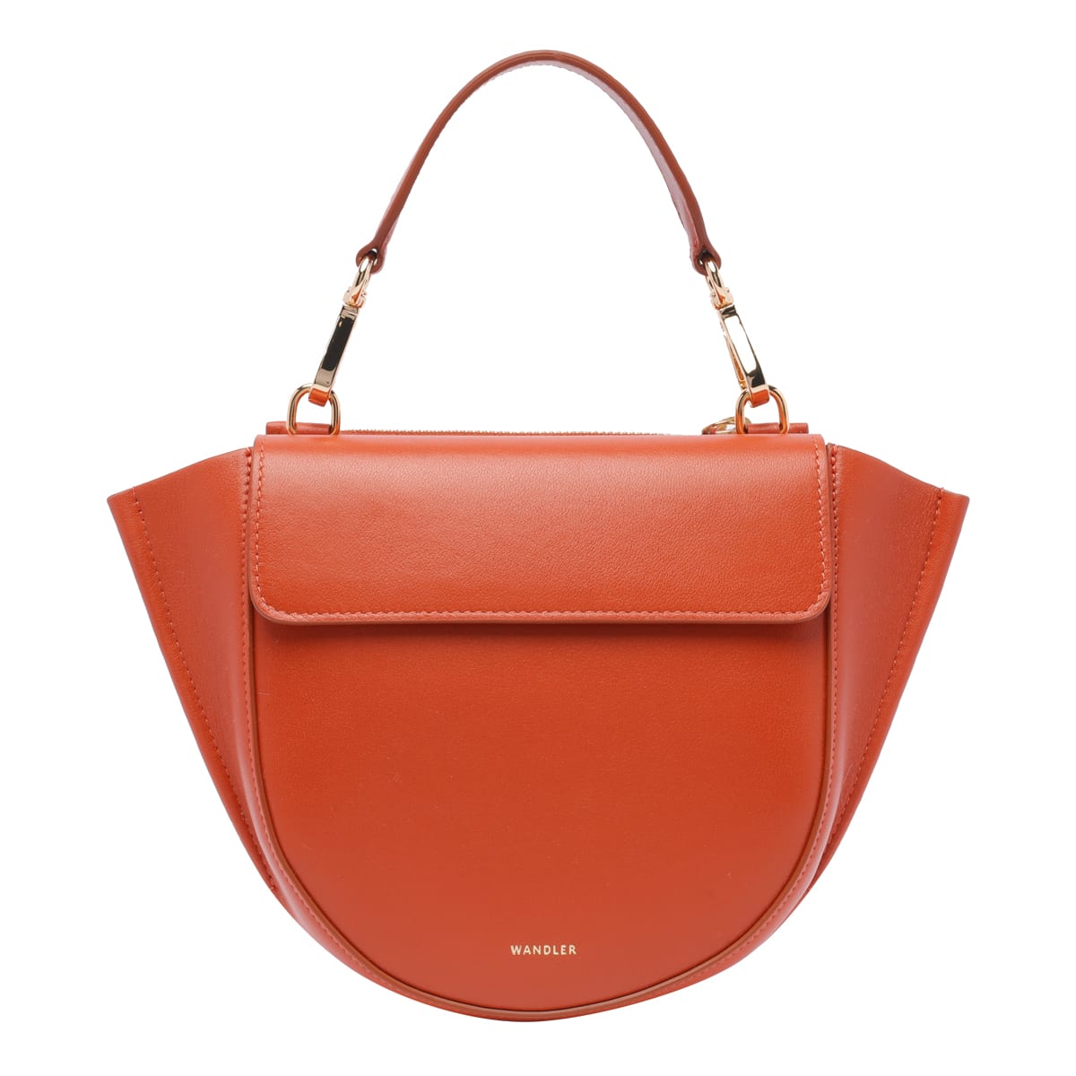 Shop Wandler Hortensia Mini Hand Bag In Orange