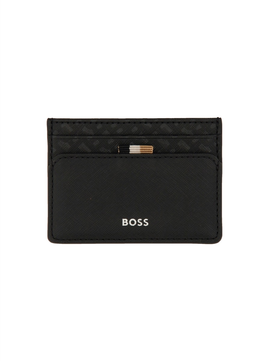 Shop Hugo Boss Card Holder Zair In Black