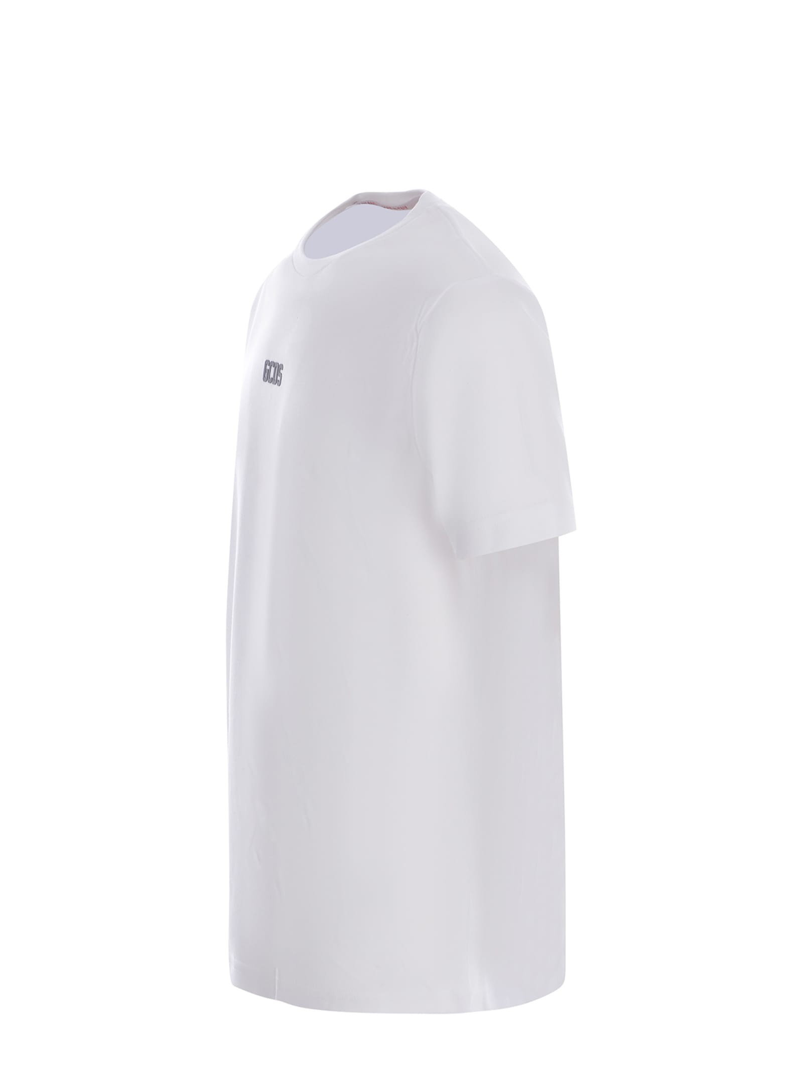 Shop Gcds T-shirt  Made Of Cotton In Bianco