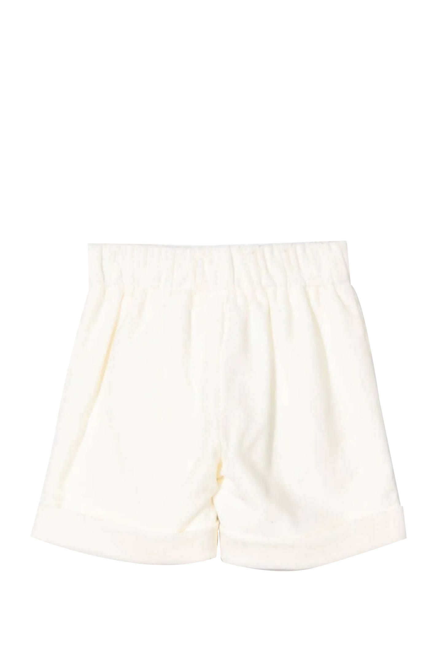 Shop La Stupenderia Shorts With Cotton In White