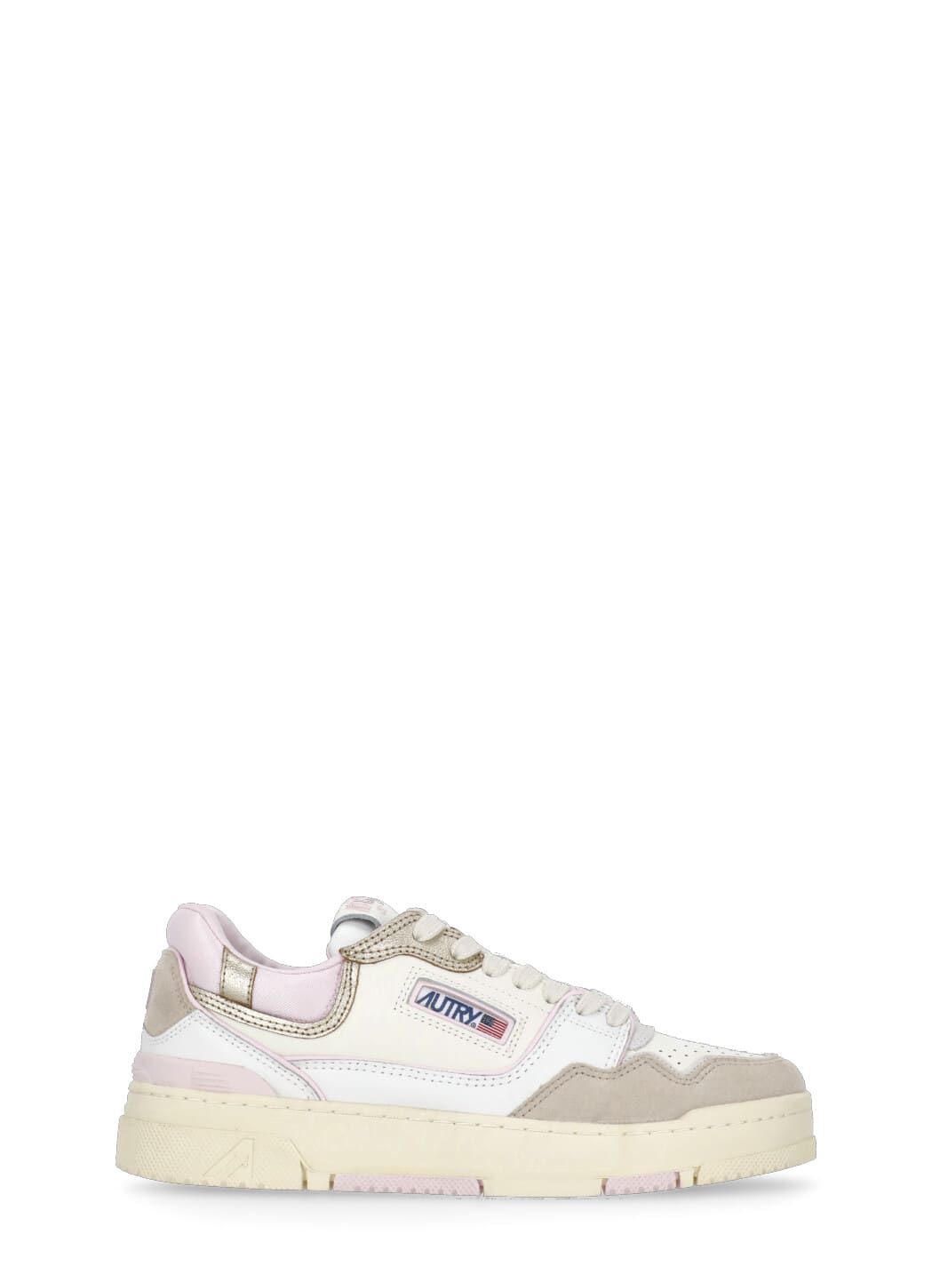 Shop Autry Clc Low Sneakers In Ivory