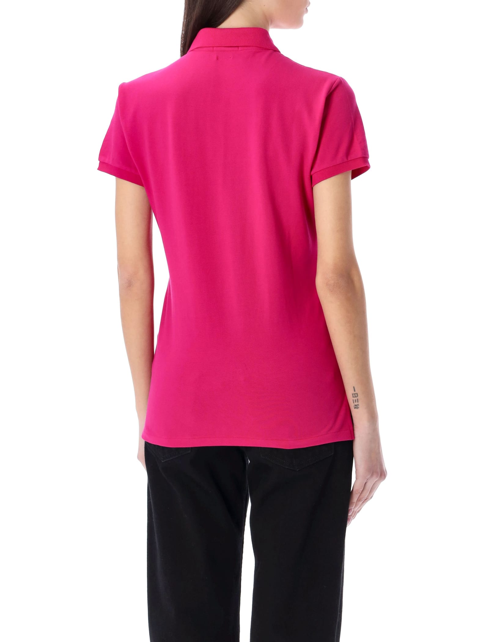 Shop Polo Ralph Lauren Classic Polo Shirt In Pink Fuxia