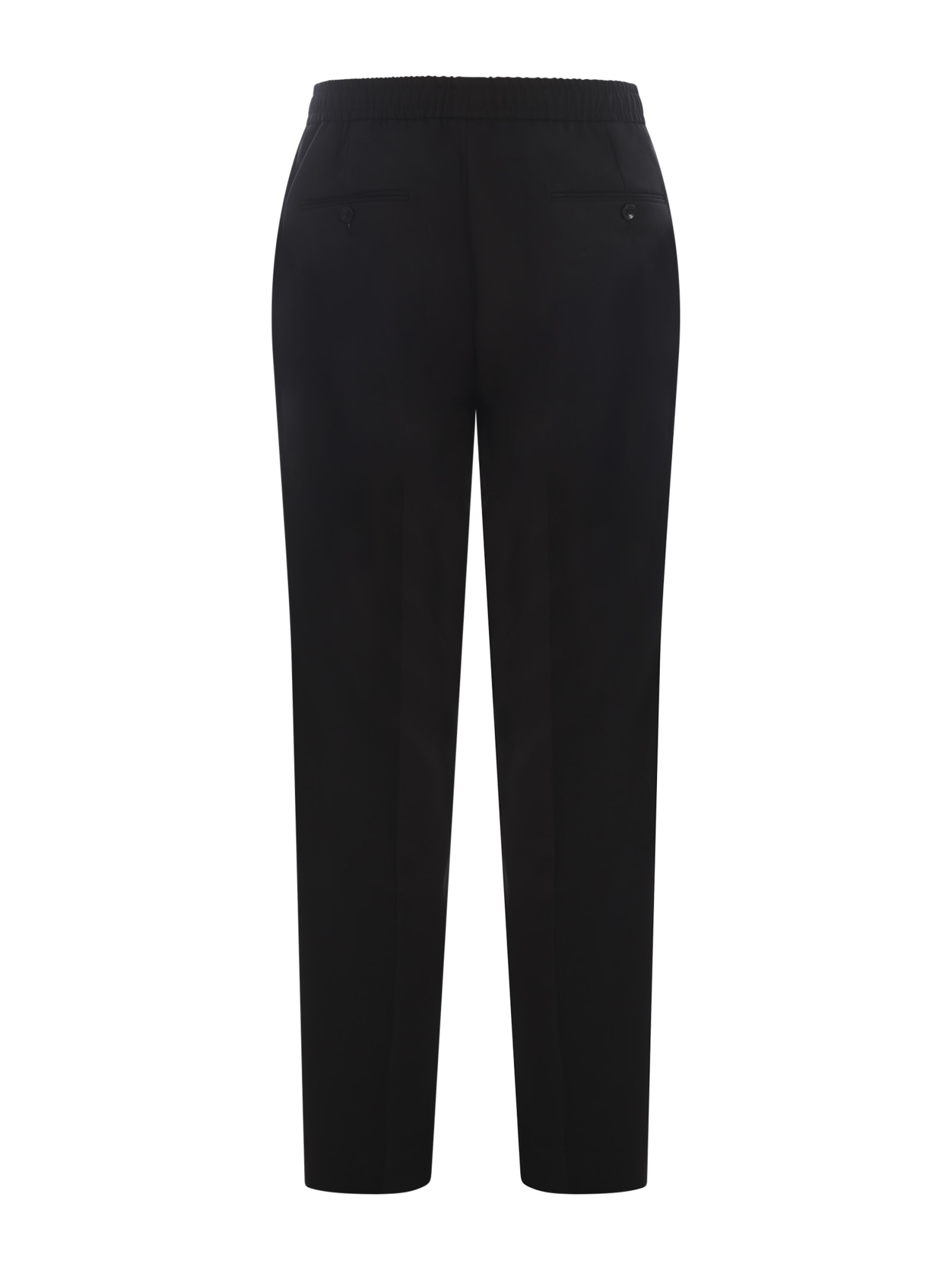 Shop Be Able Trousers  Made Of Virgin Wool In Nero