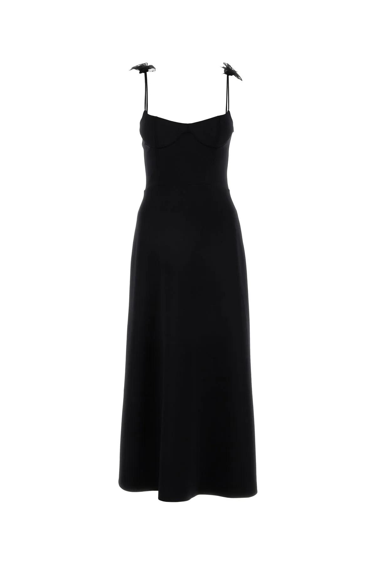 MAGDA BUTRYM BLACK STRETCH NYLON DRESS