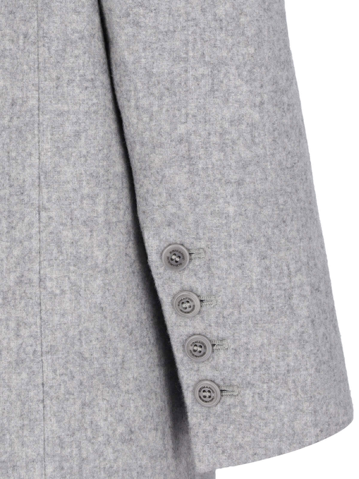 Shop Ermanno Scervino Double-breasted Midi Coat In Gray