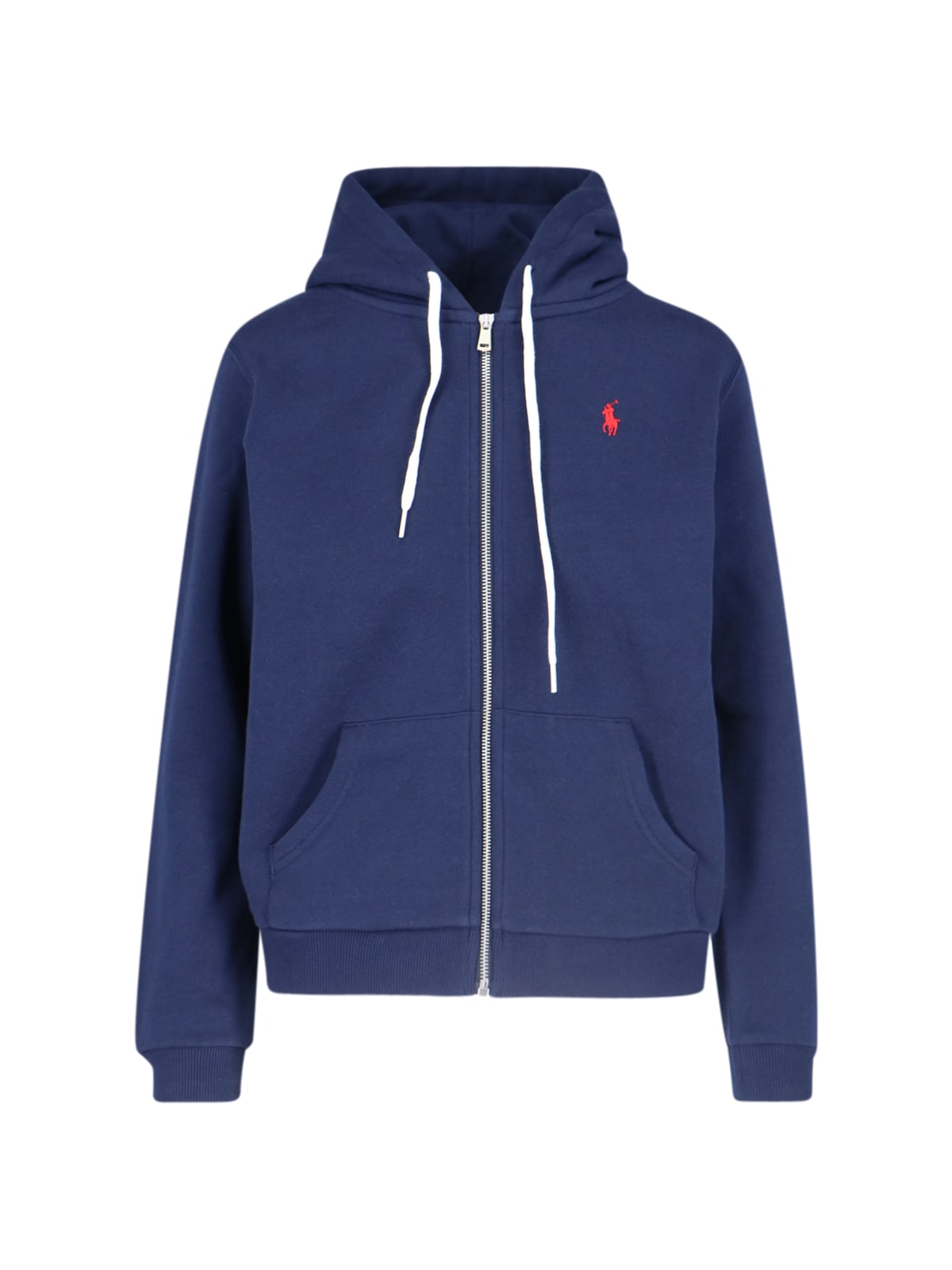 Ralph Lauren Logo Zip Sweatshirt In Blue