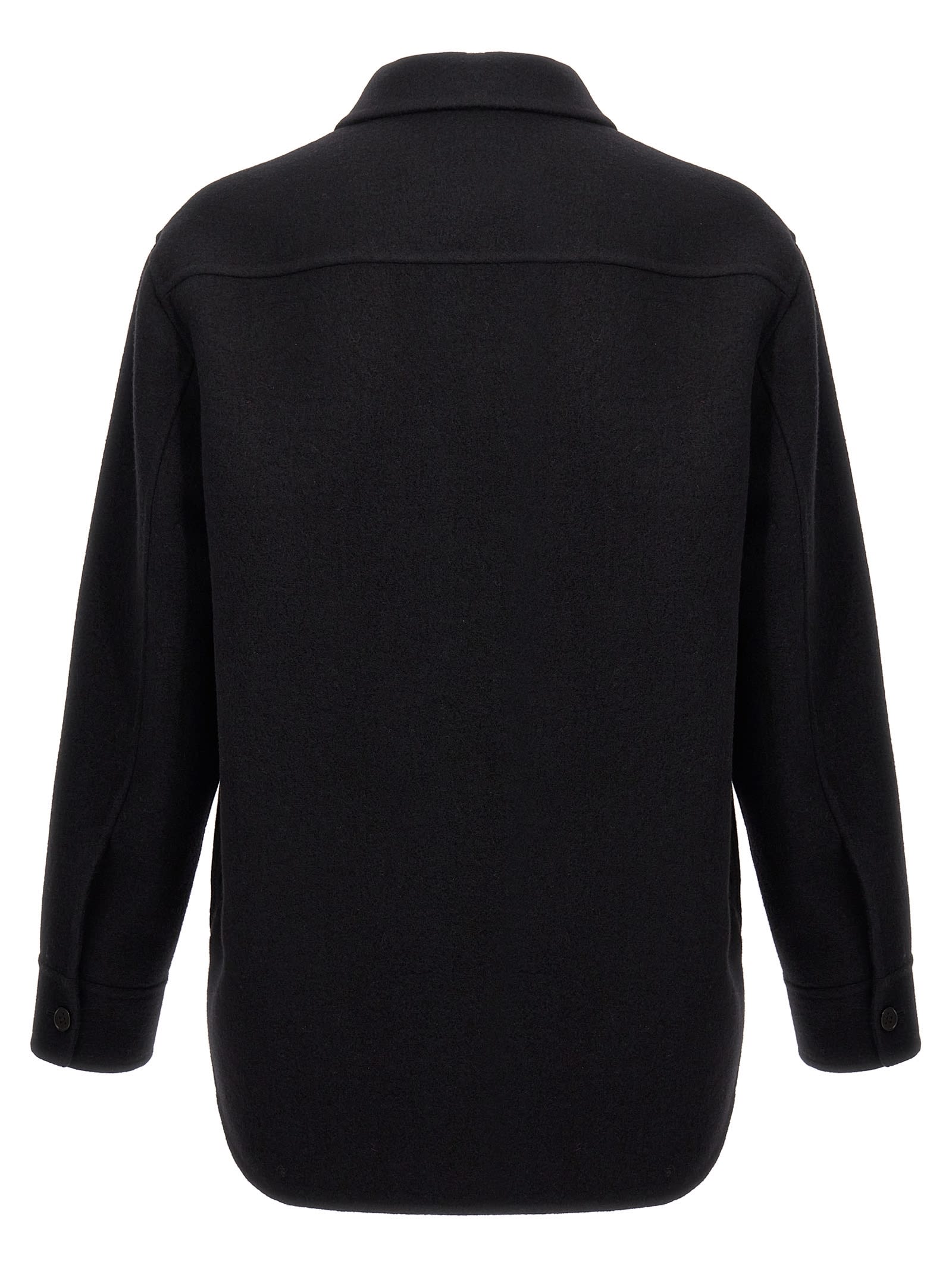 Shop Jil Sander Wool Coat In Black