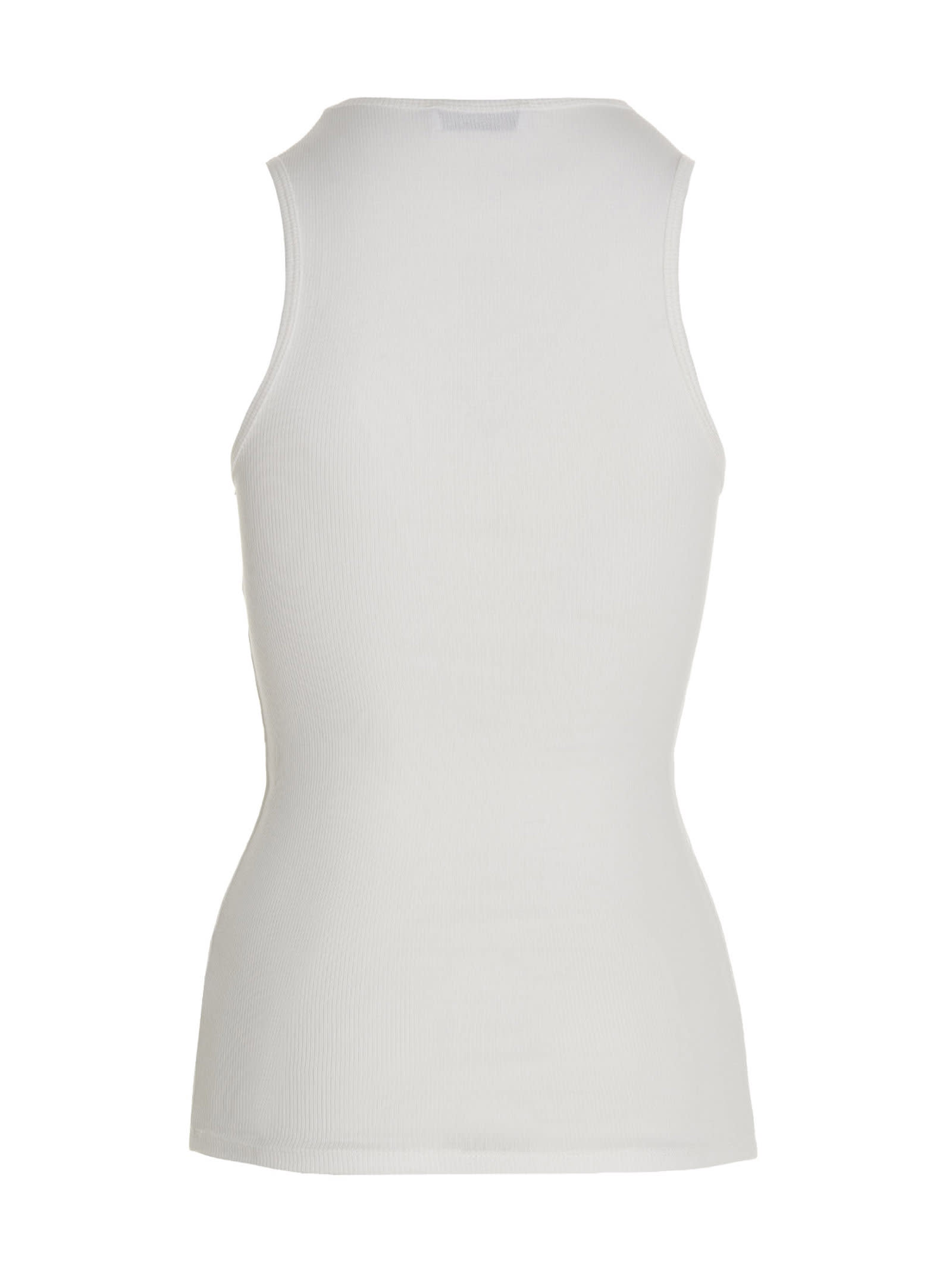 Shop Wardrobe.nyc Top Ribbed Tank In White