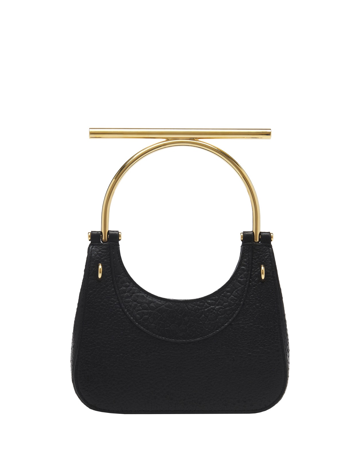 Shop Alexander Mcqueen Mini Cross-bar Bag In Black/gold