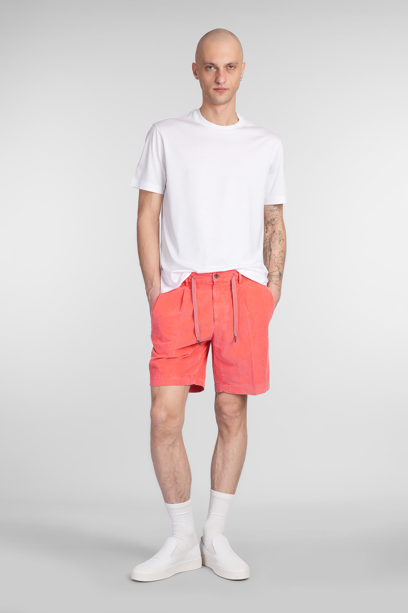 Santaniello Ancora Evo Shorts In Orange Cotton In Orange