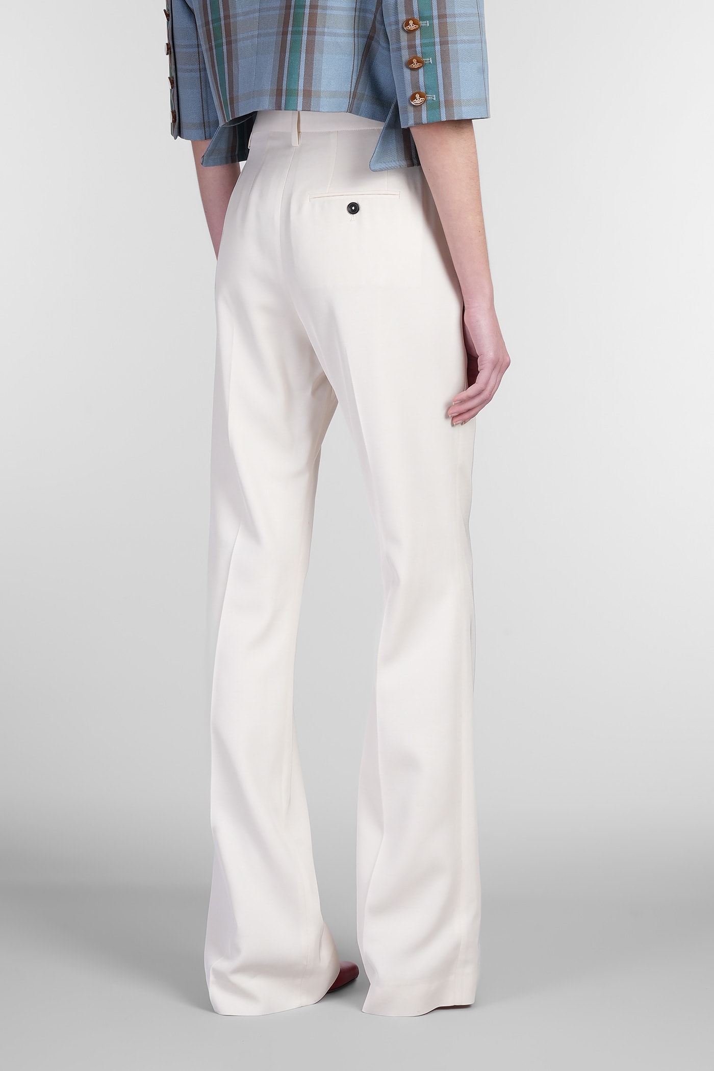 Vivienne Westwood Ray Pants In Beige Viscose In Beige