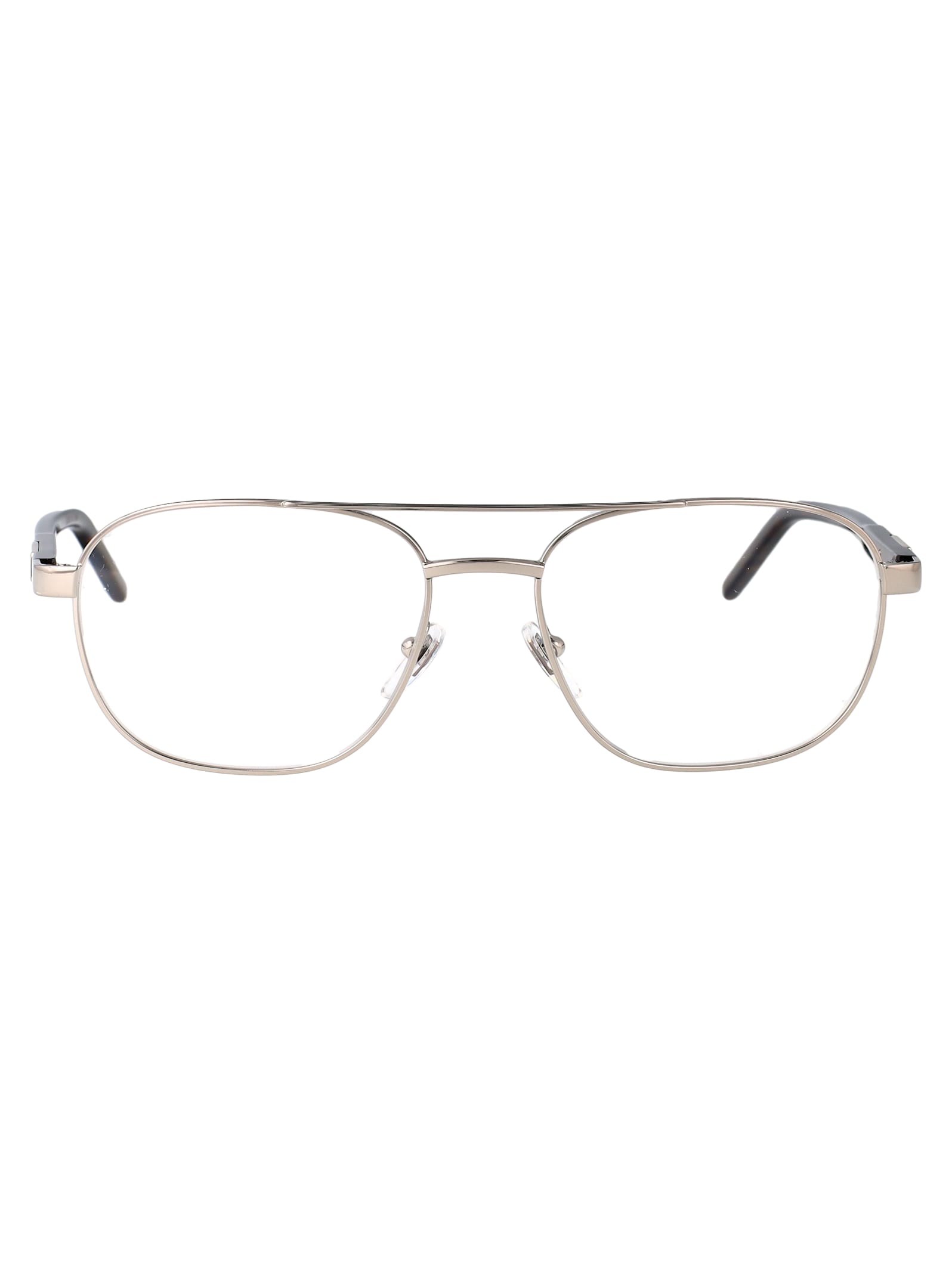 Gucci Gg1800o Glasses In Silver-havana-transparent