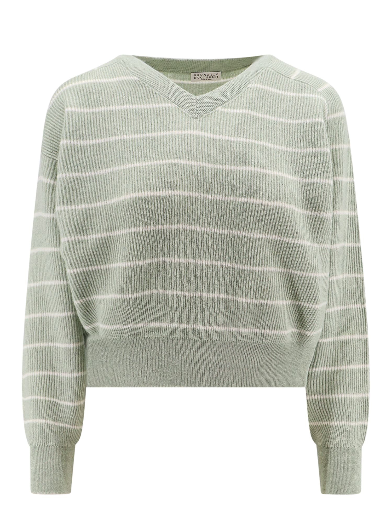 Shop Brunello Cucinelli Sweater In Green