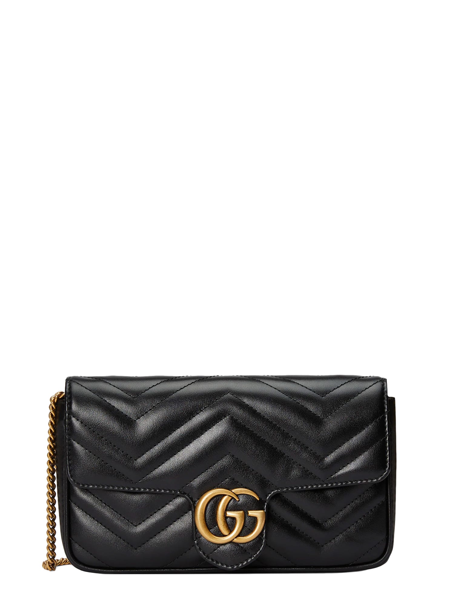 Gucci Gg Marmont Leather Mini Bag And Card Case Set In Multi