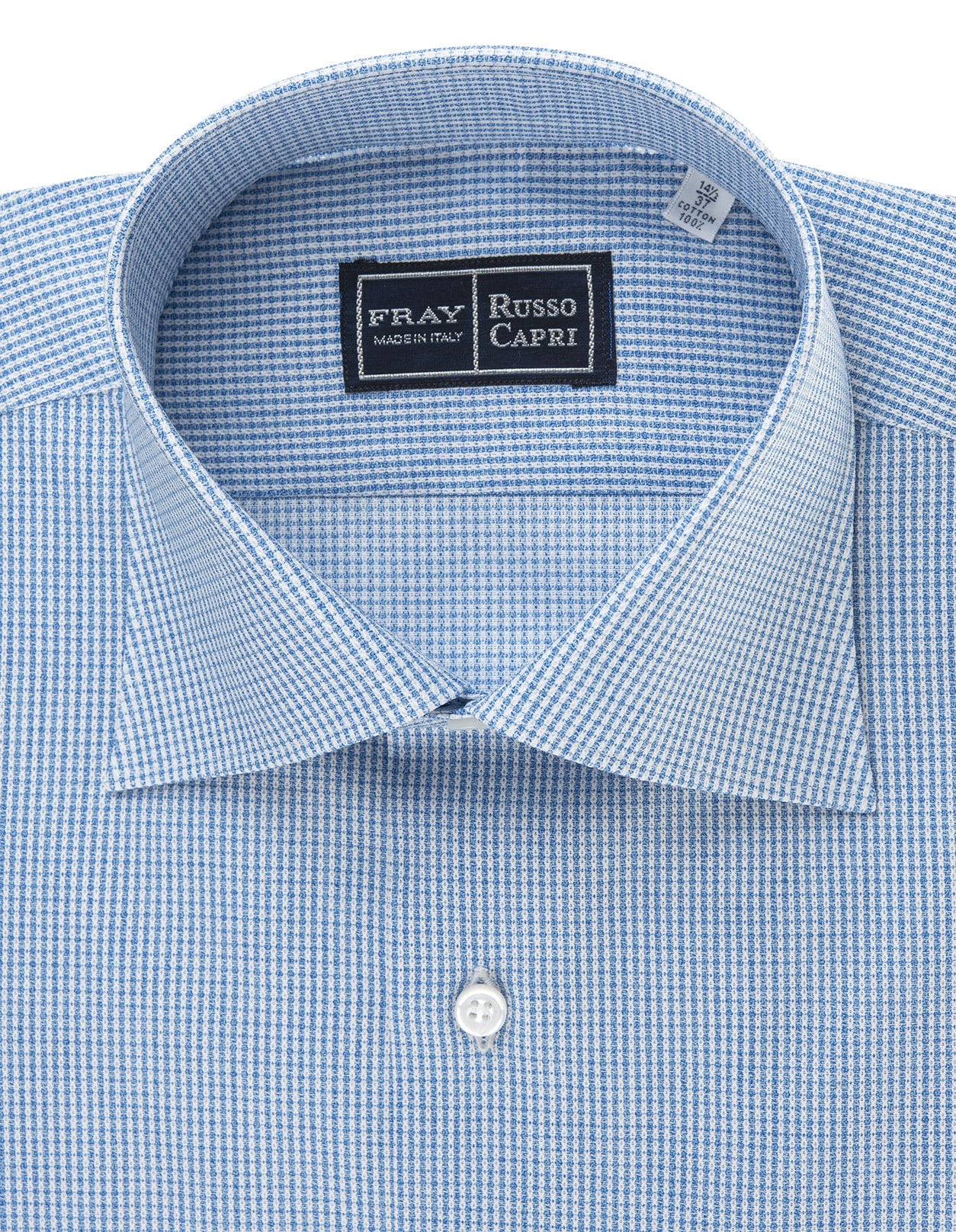 Shop Fray Regular Fit Shirt In Light Blue Linen
