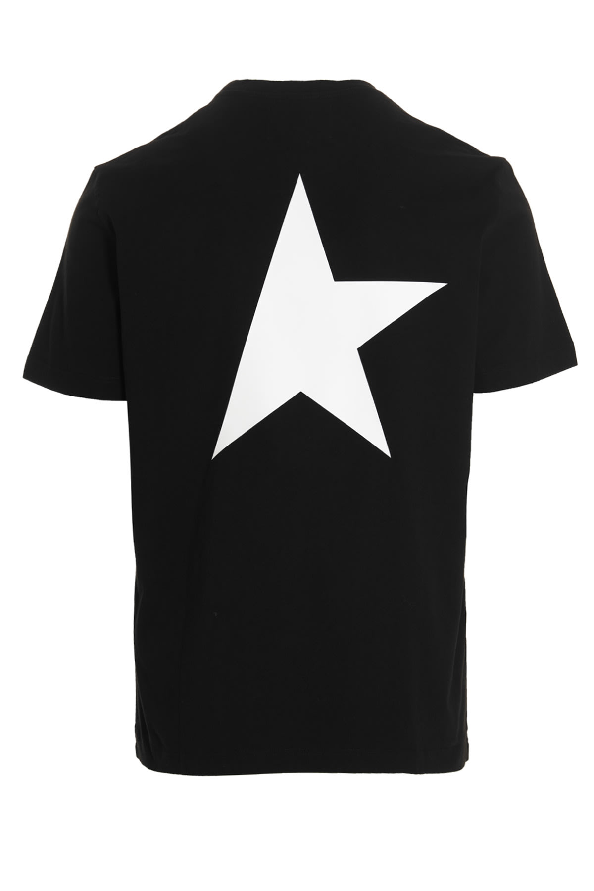 Golden Goose Black Star T-shirt In Multi