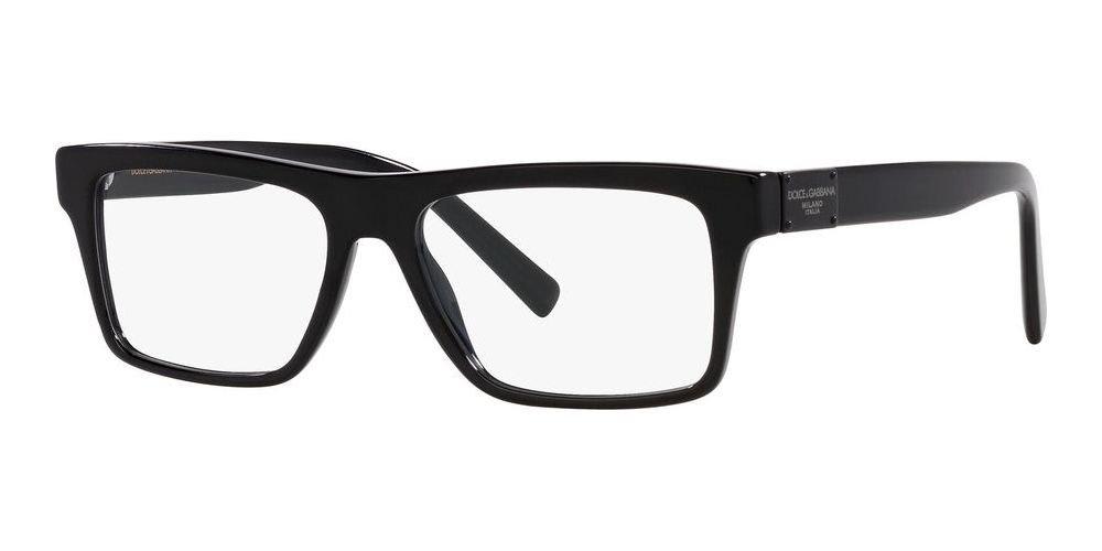 Shop Dolce & Gabbana Rectangular Frame Glasses In 501